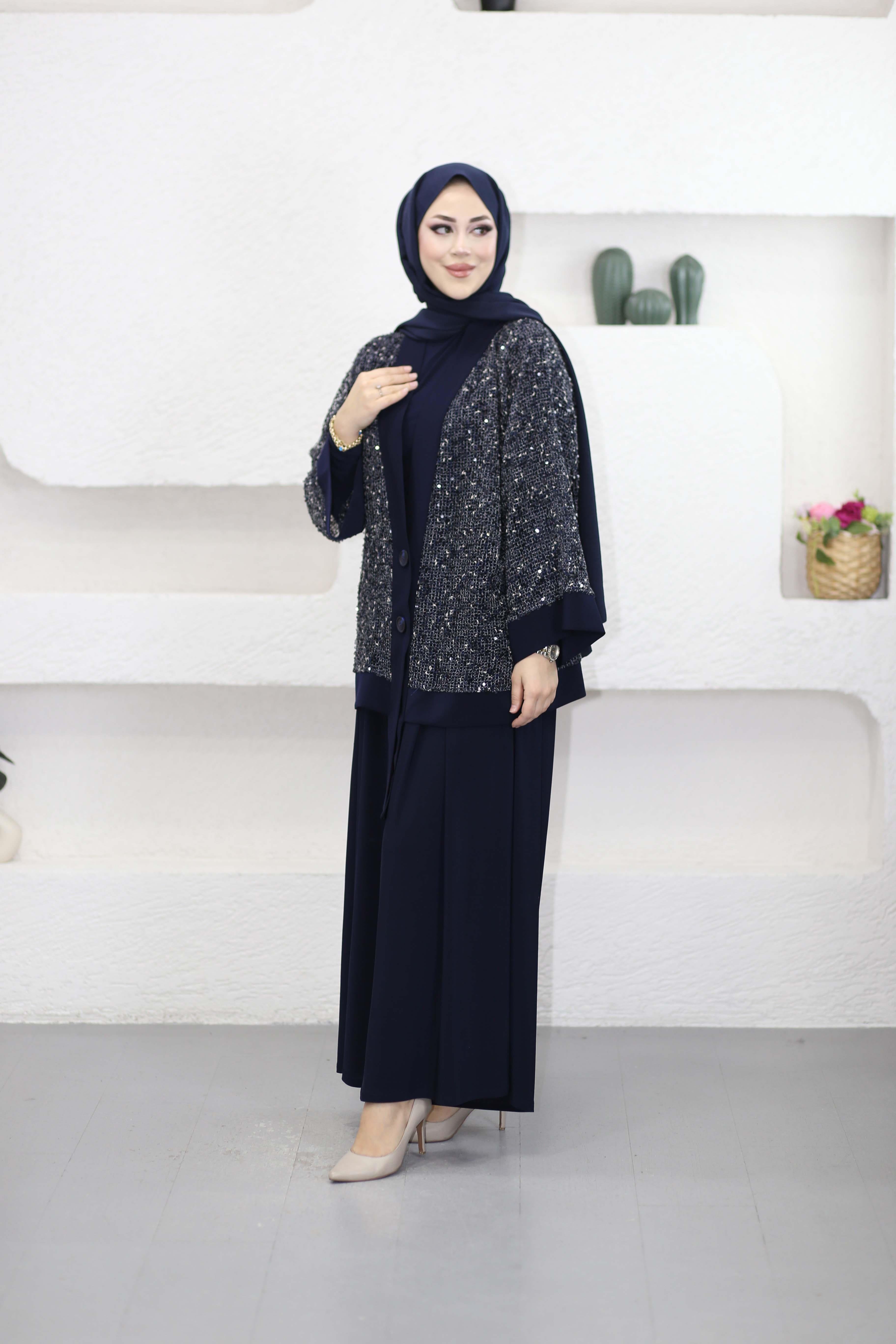 Premium Stil Takım Lacivert 6492
