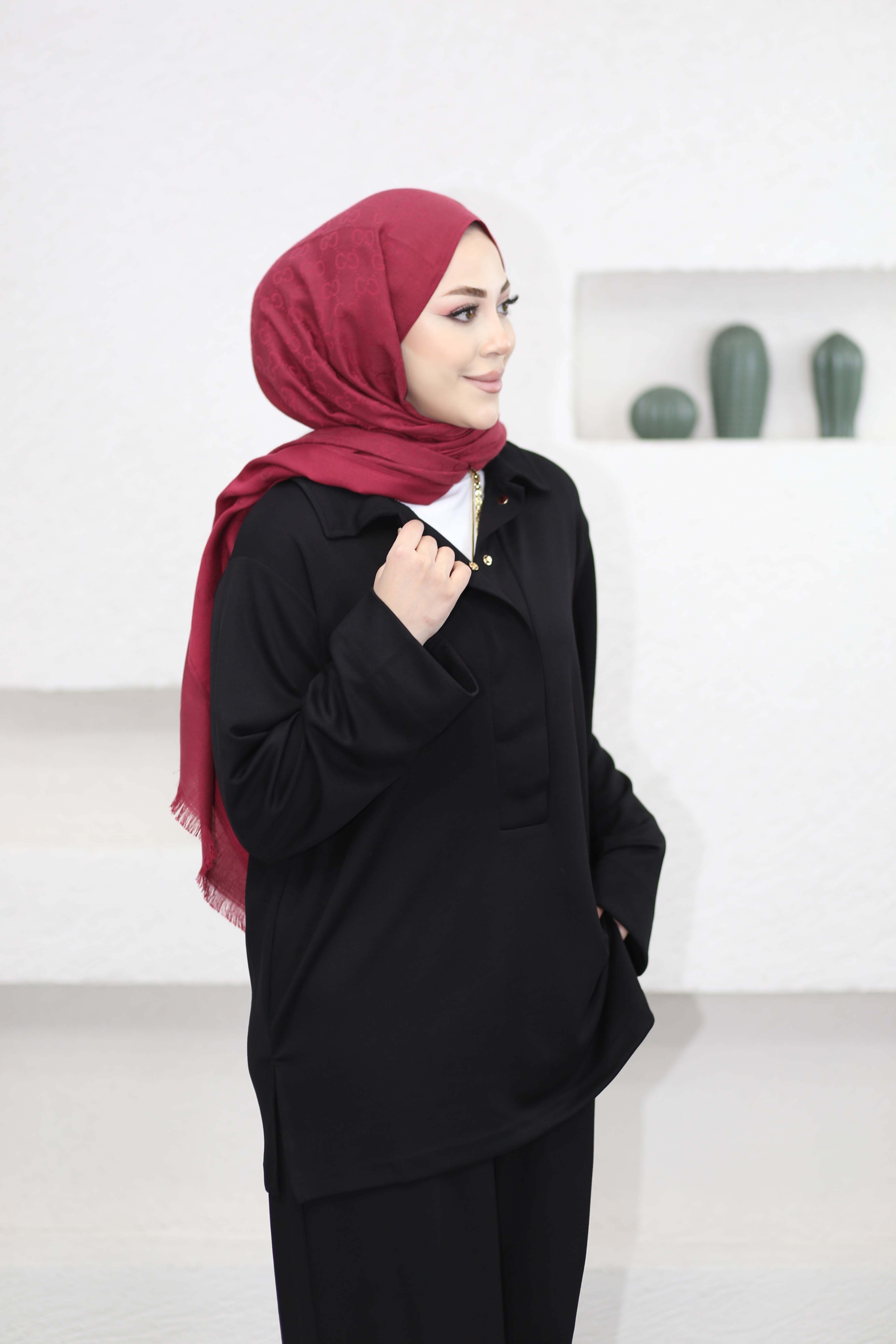 Yasemin Takım Siyah 6477