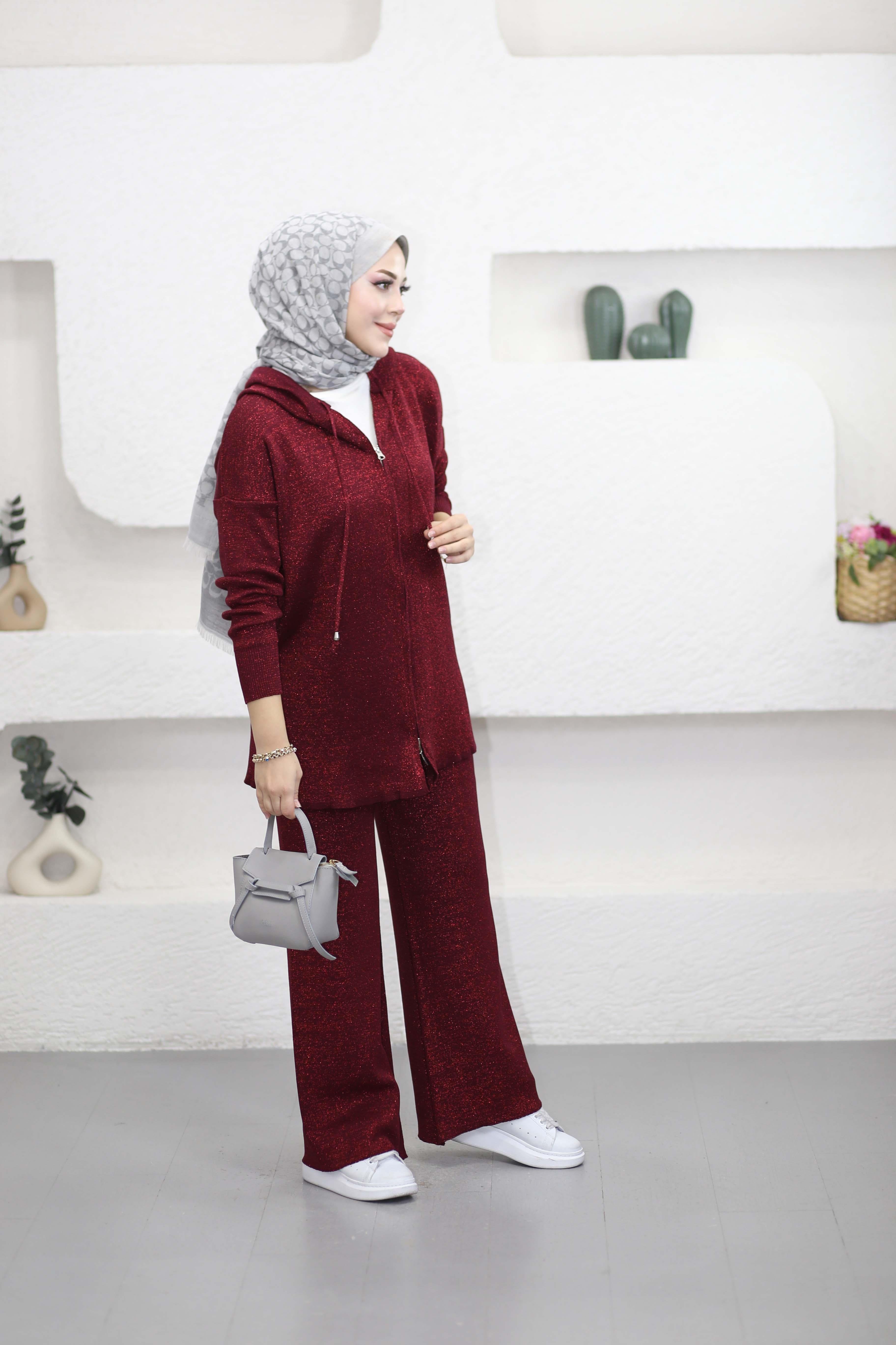 Simli Merserize Takım Kırmızı 7010