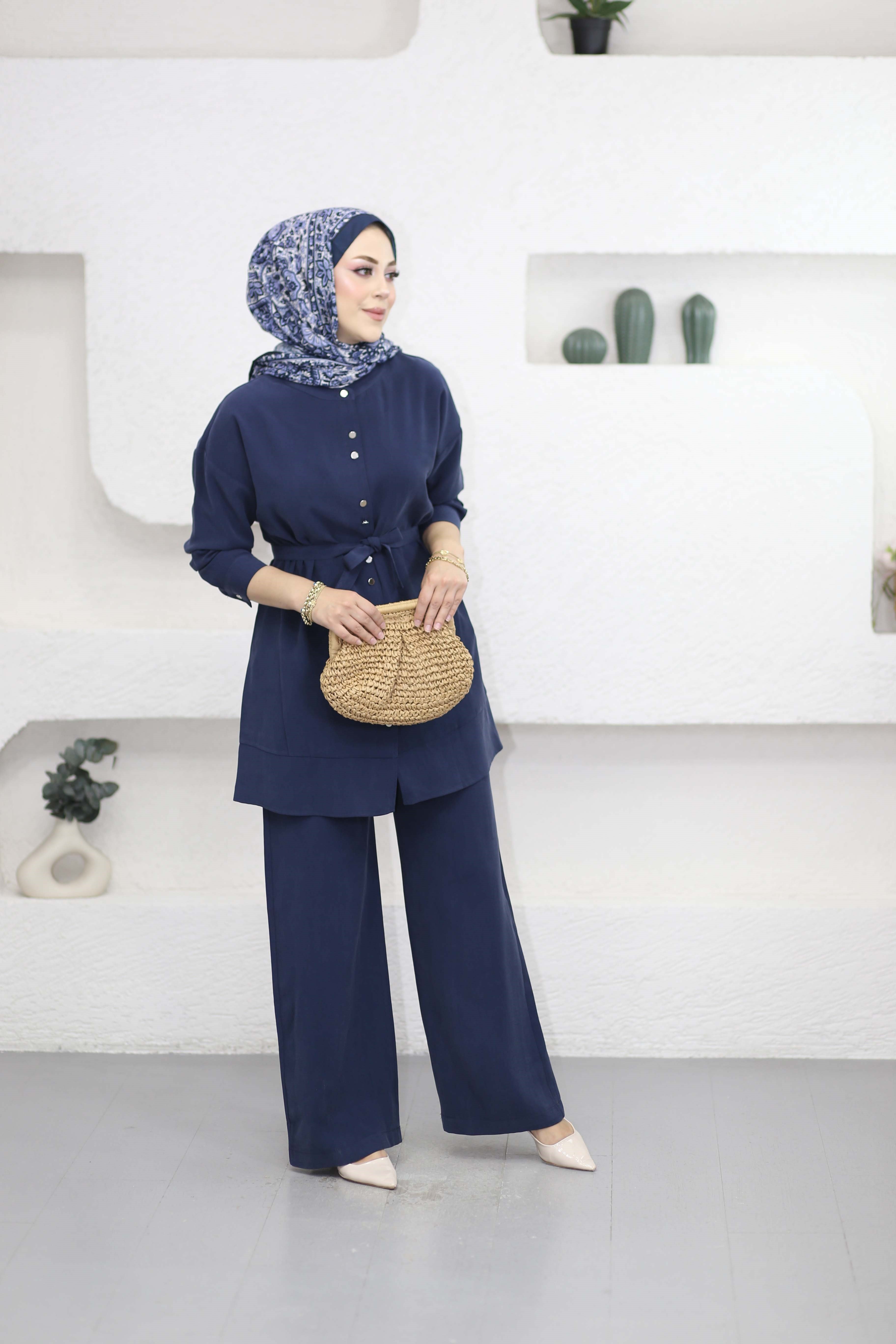 Aslı Takım Lacivert 7532