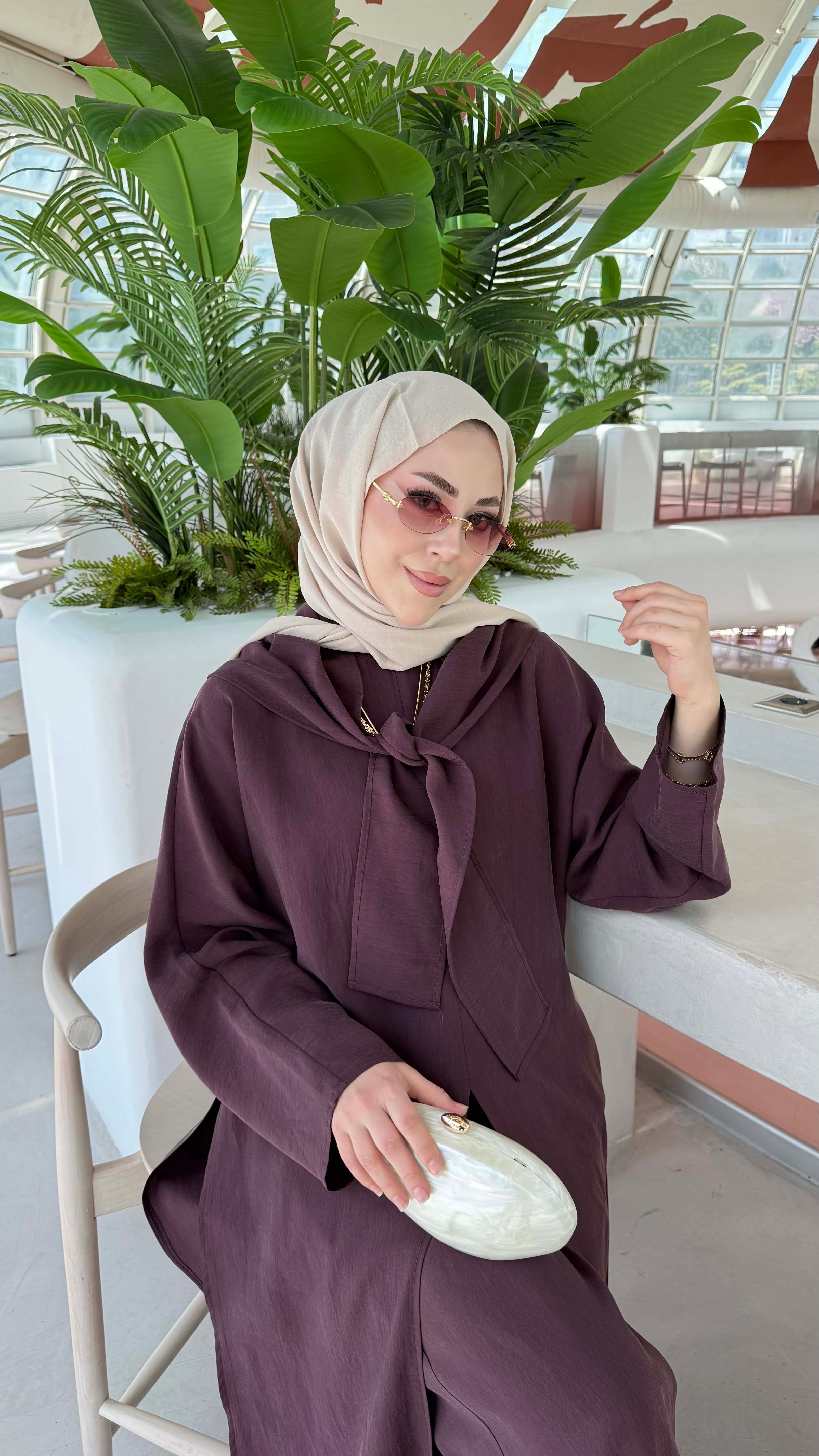 Feraye Takım Bordo 8492