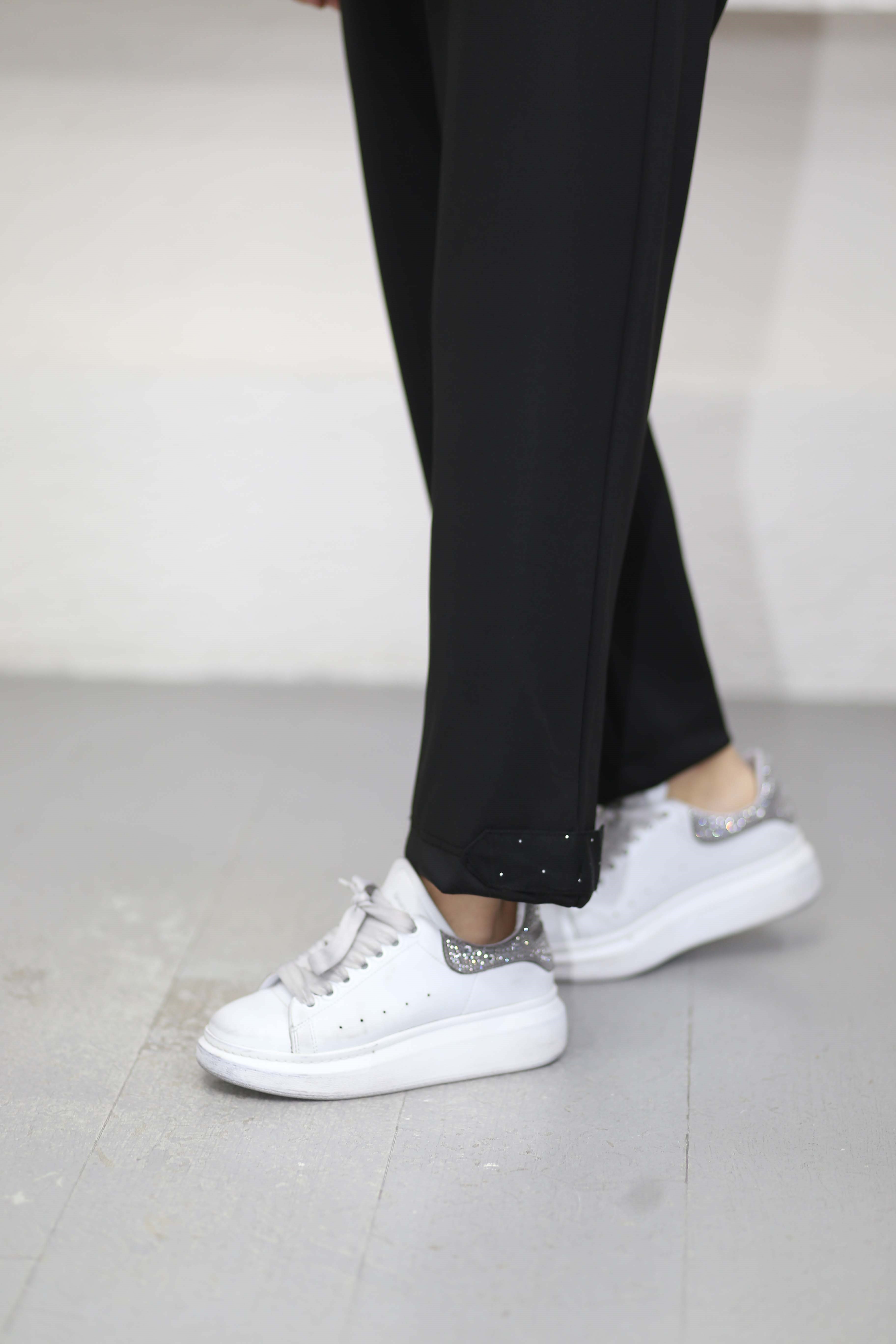 Shine Yelekli Spor Takım Siyah 22954