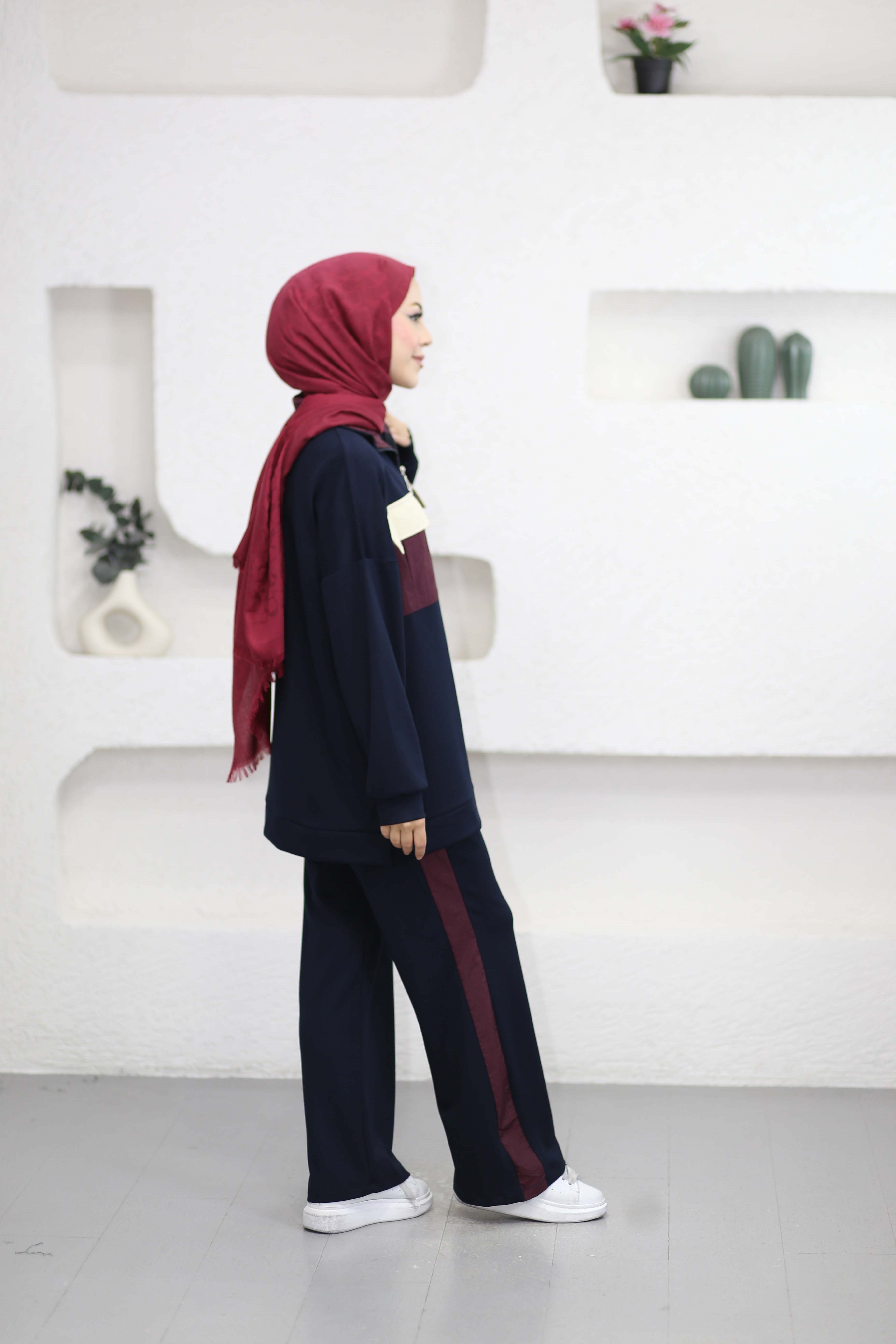 Cepleri Renkli Spor Takım Lacivert 2662