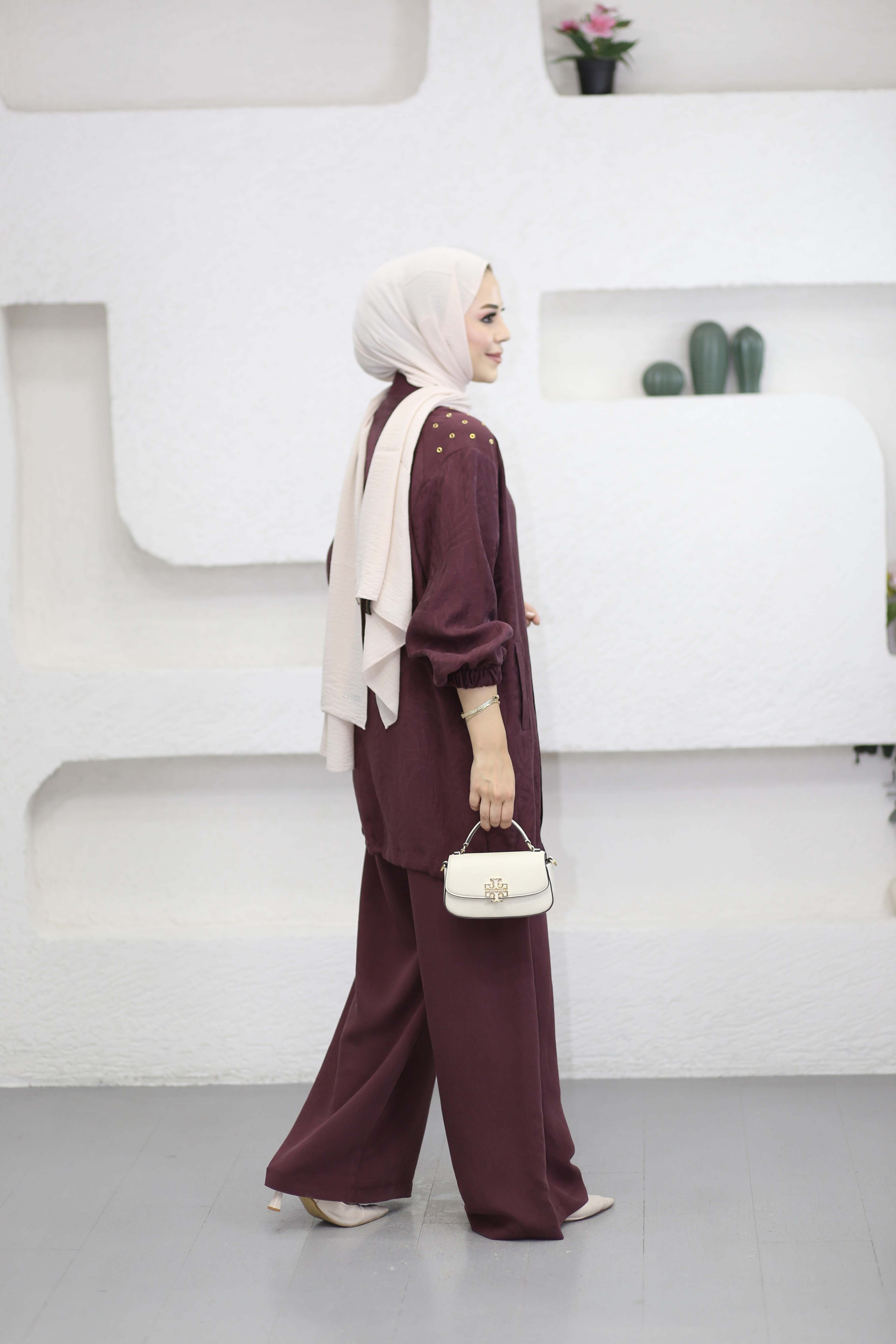 Lara Takım Bordo 11241