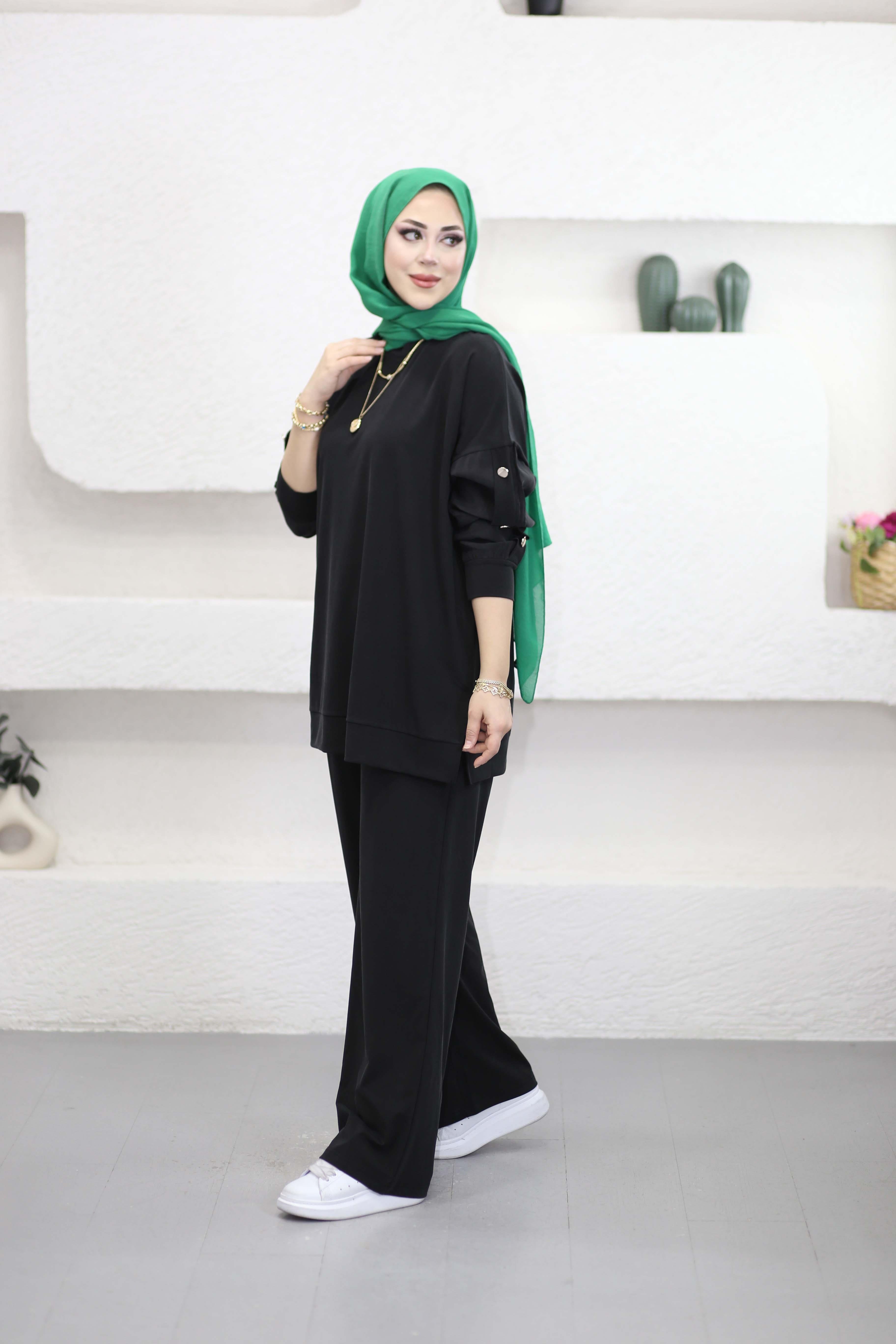 Kol Aksesuarlı Takım Siyah 6352
