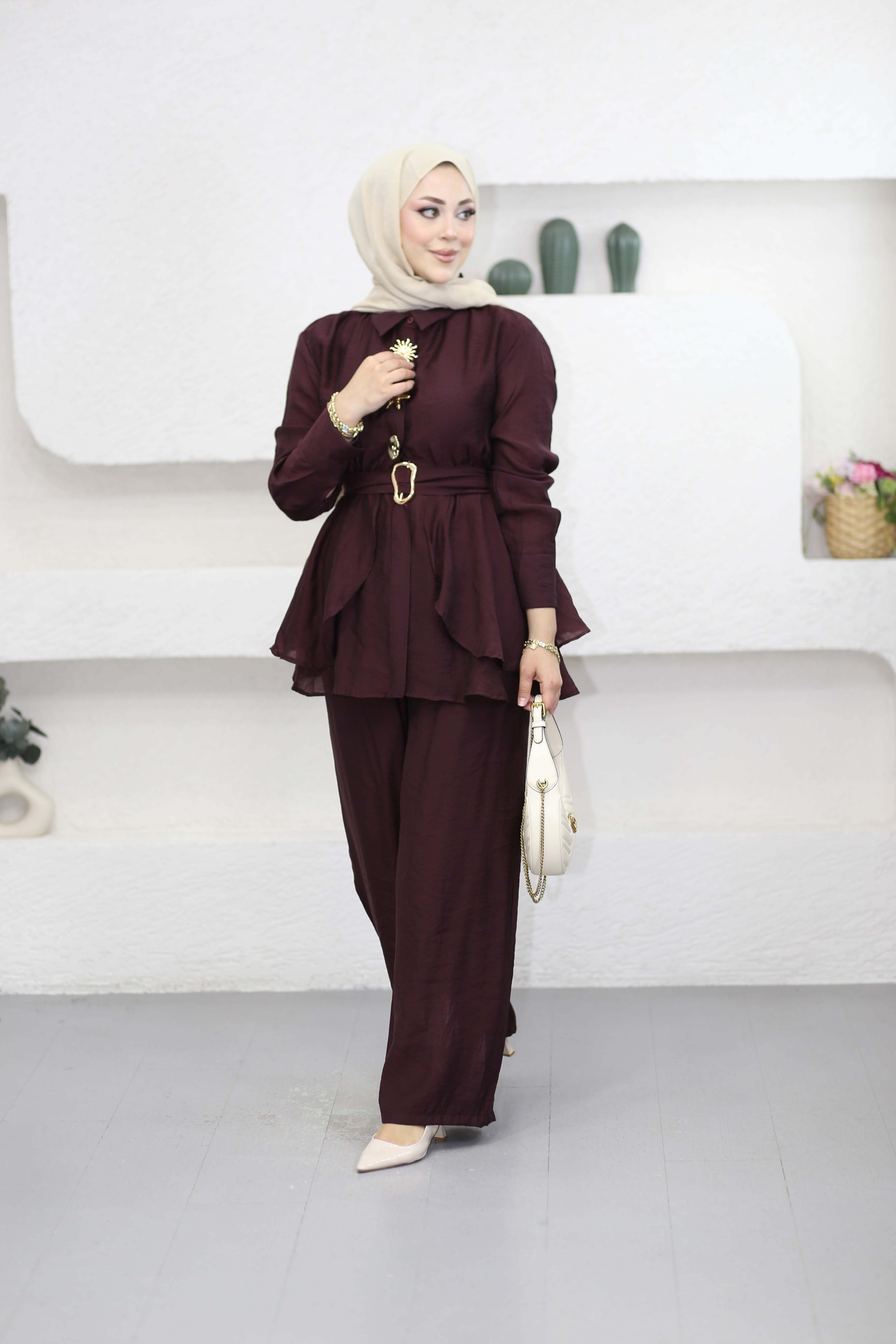 Jale Takım Bordo 038