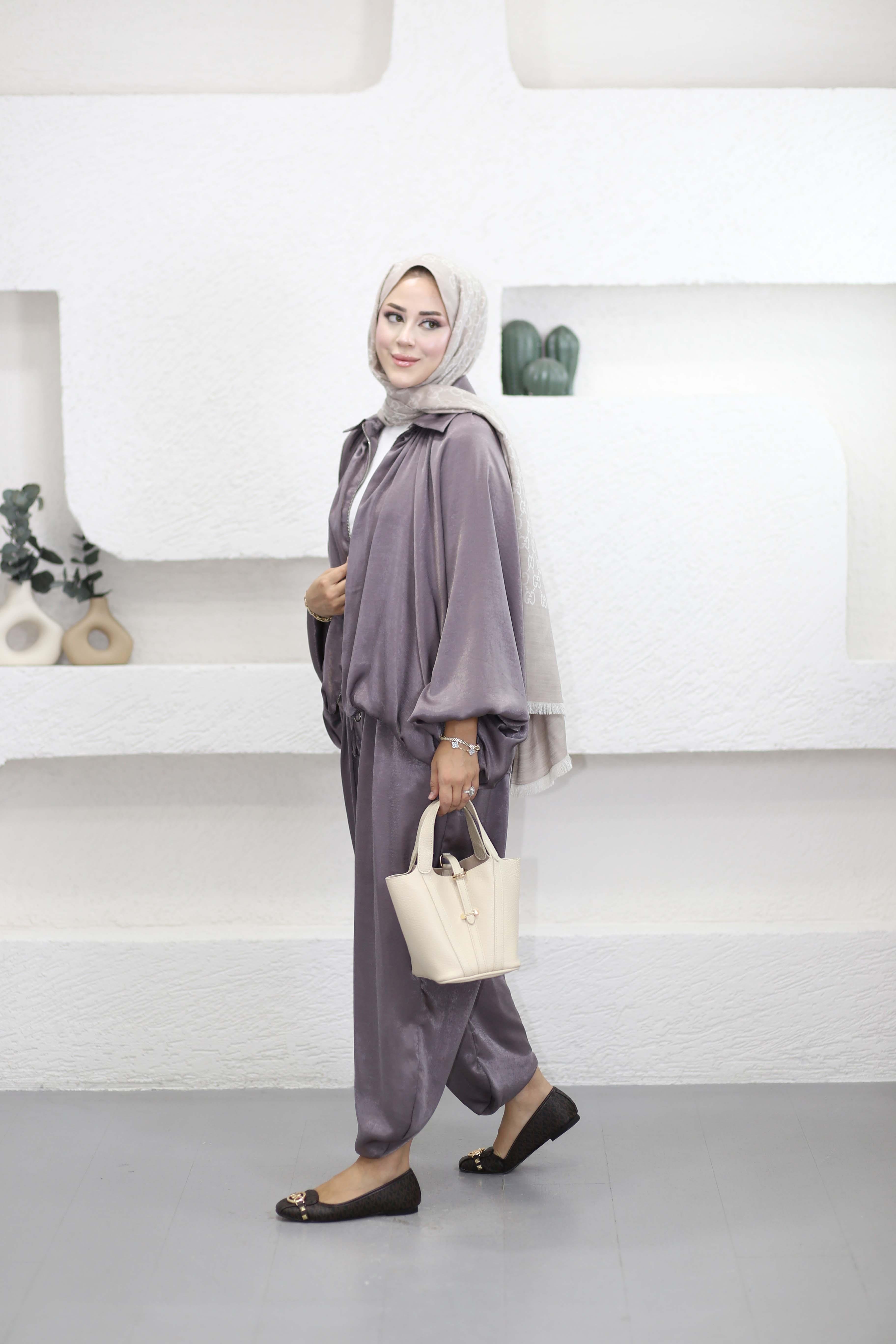 Premium Saten Takım Latte 8417