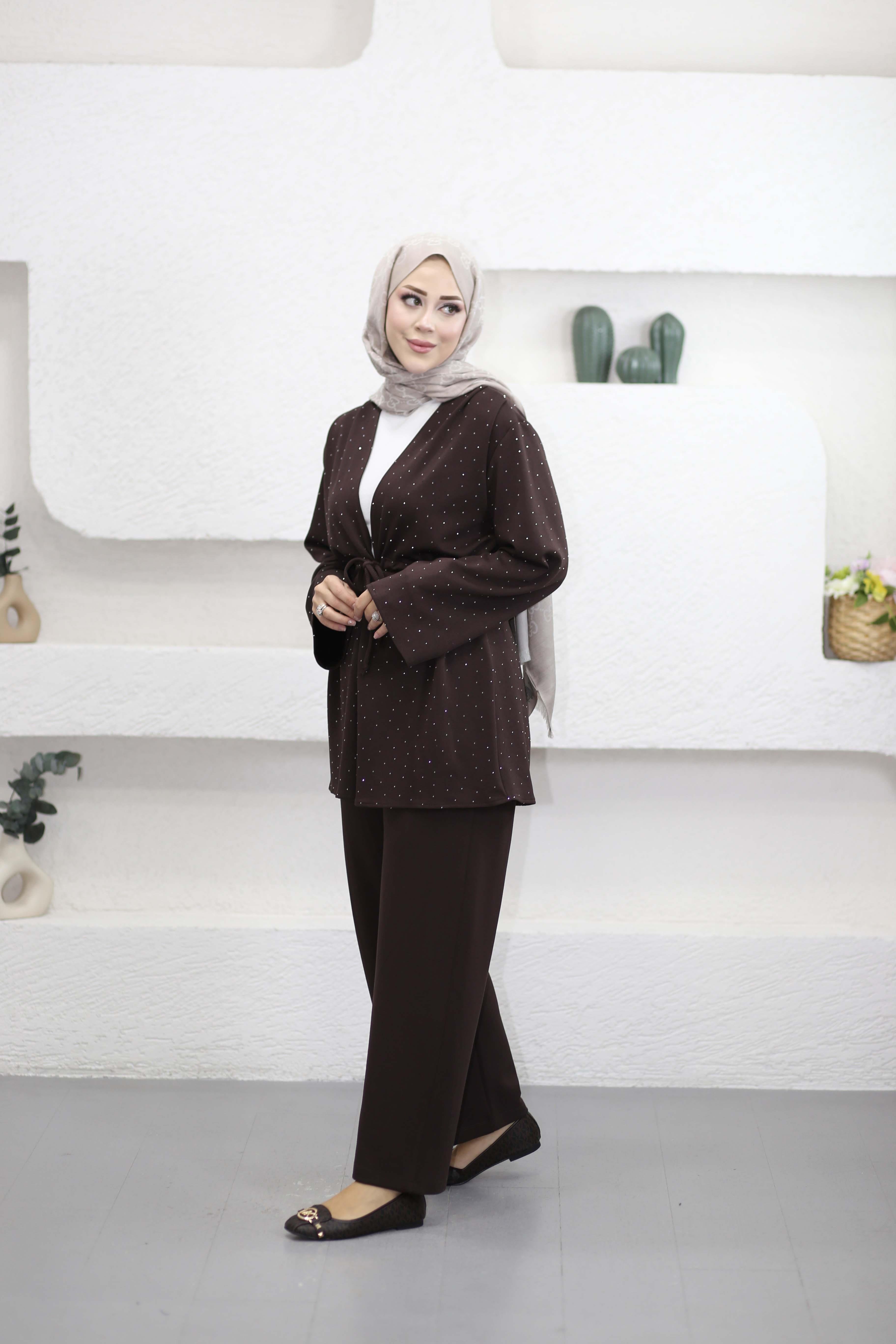 Maria Takım Kahverengi 1039