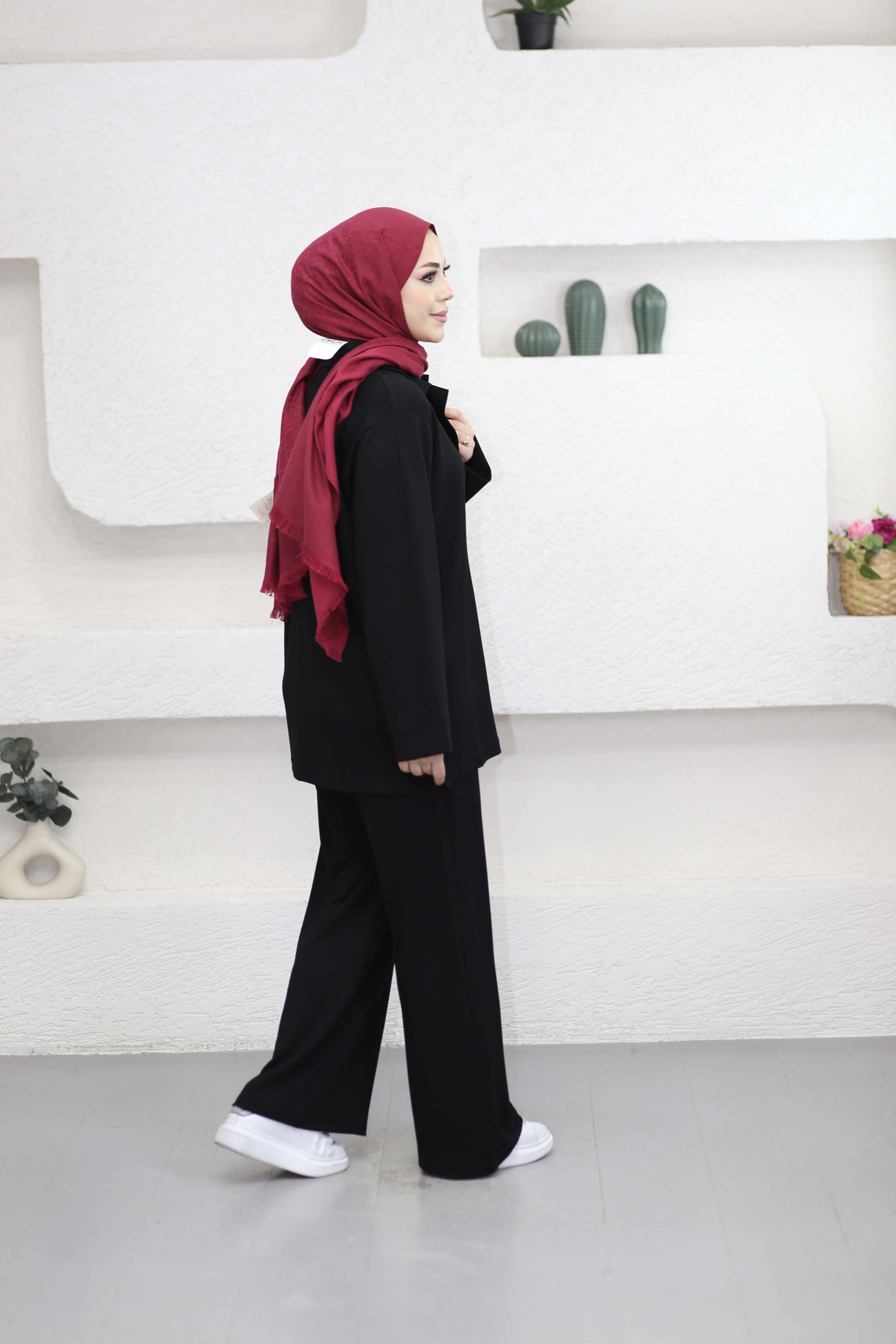 Yasemin Takım Siyah 6477
