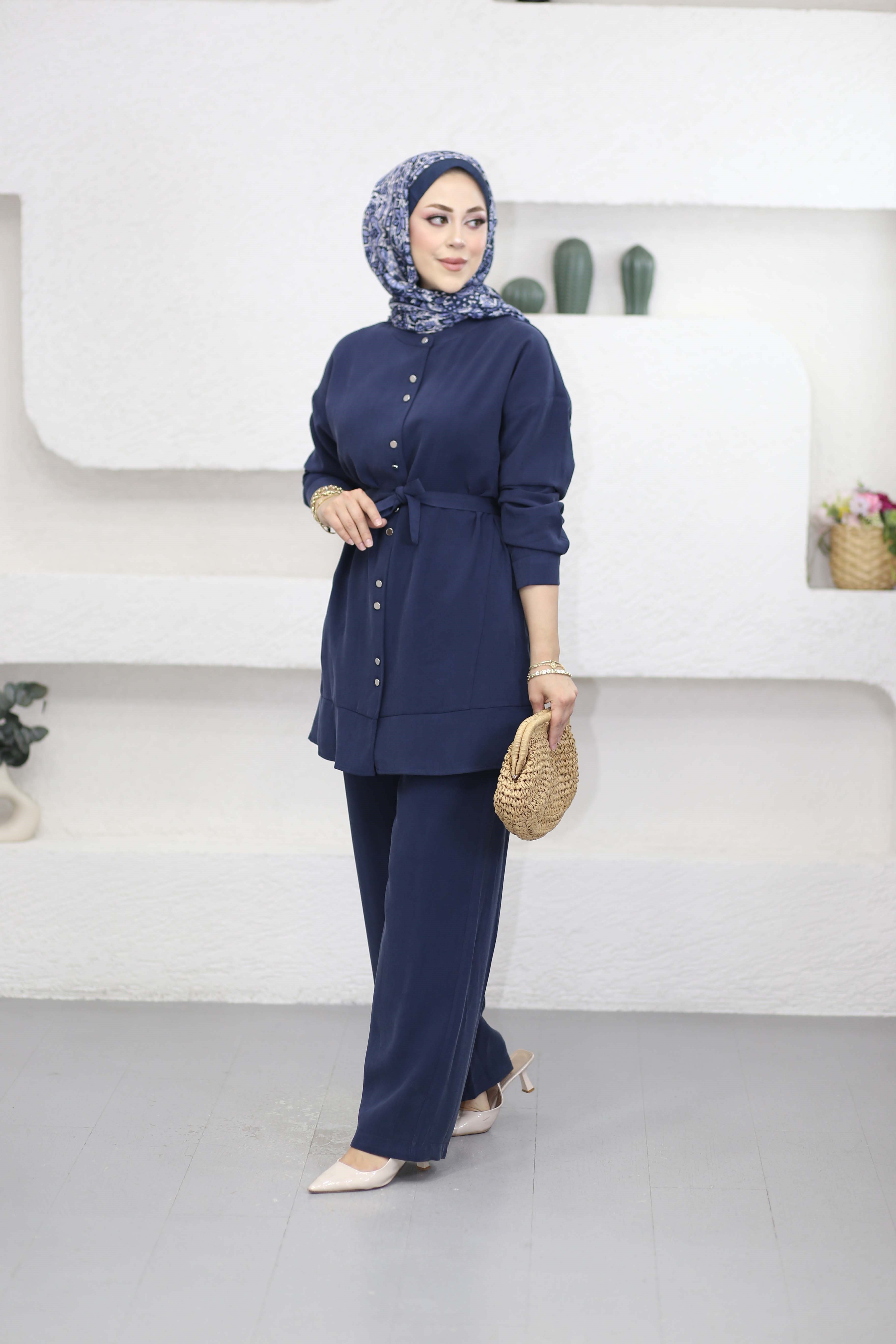 Aslı Takım Lacivert 7532