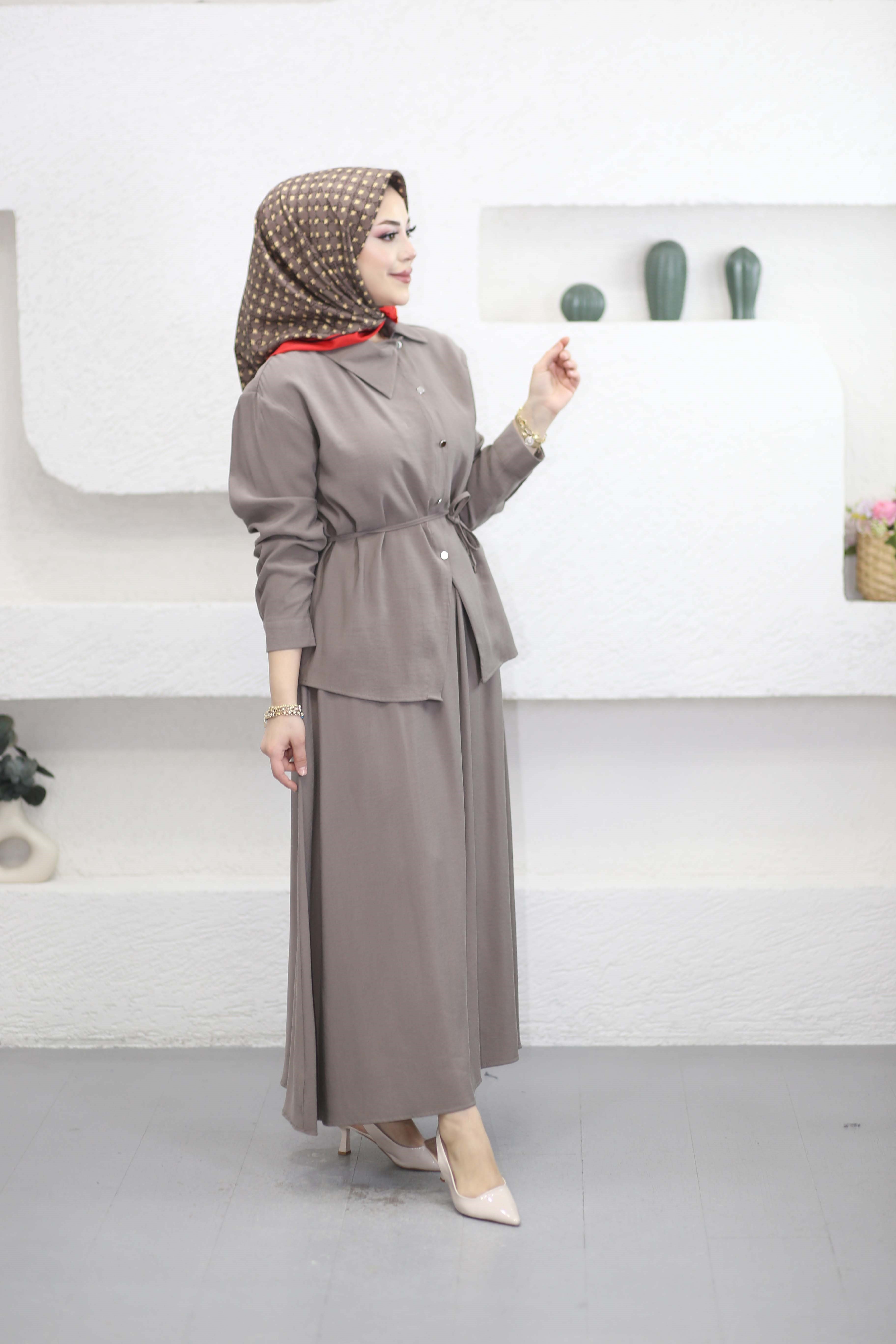 Soft Etekli Takım Vizon 7527