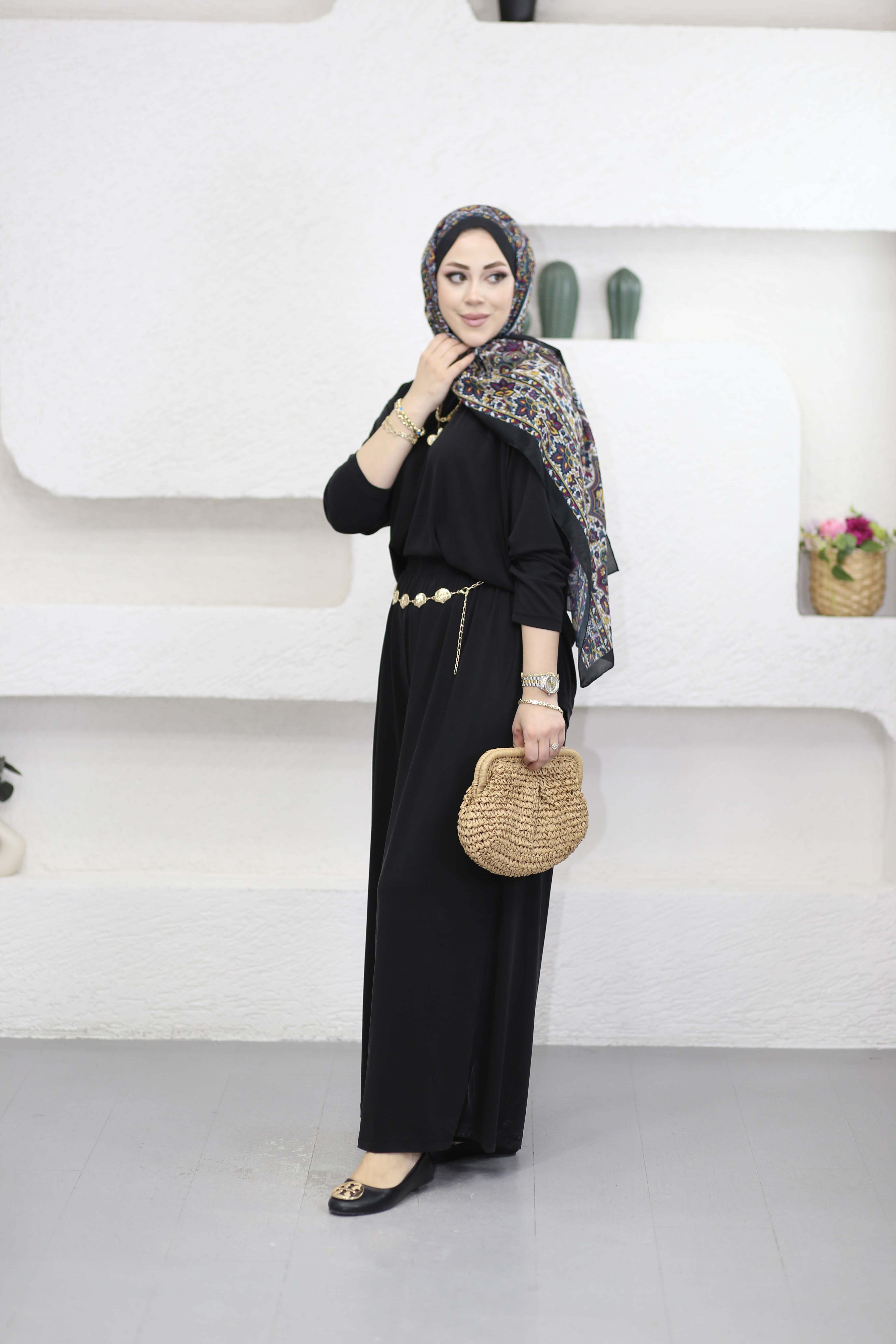 Bol Paça Oysho Takım Siyah 5712