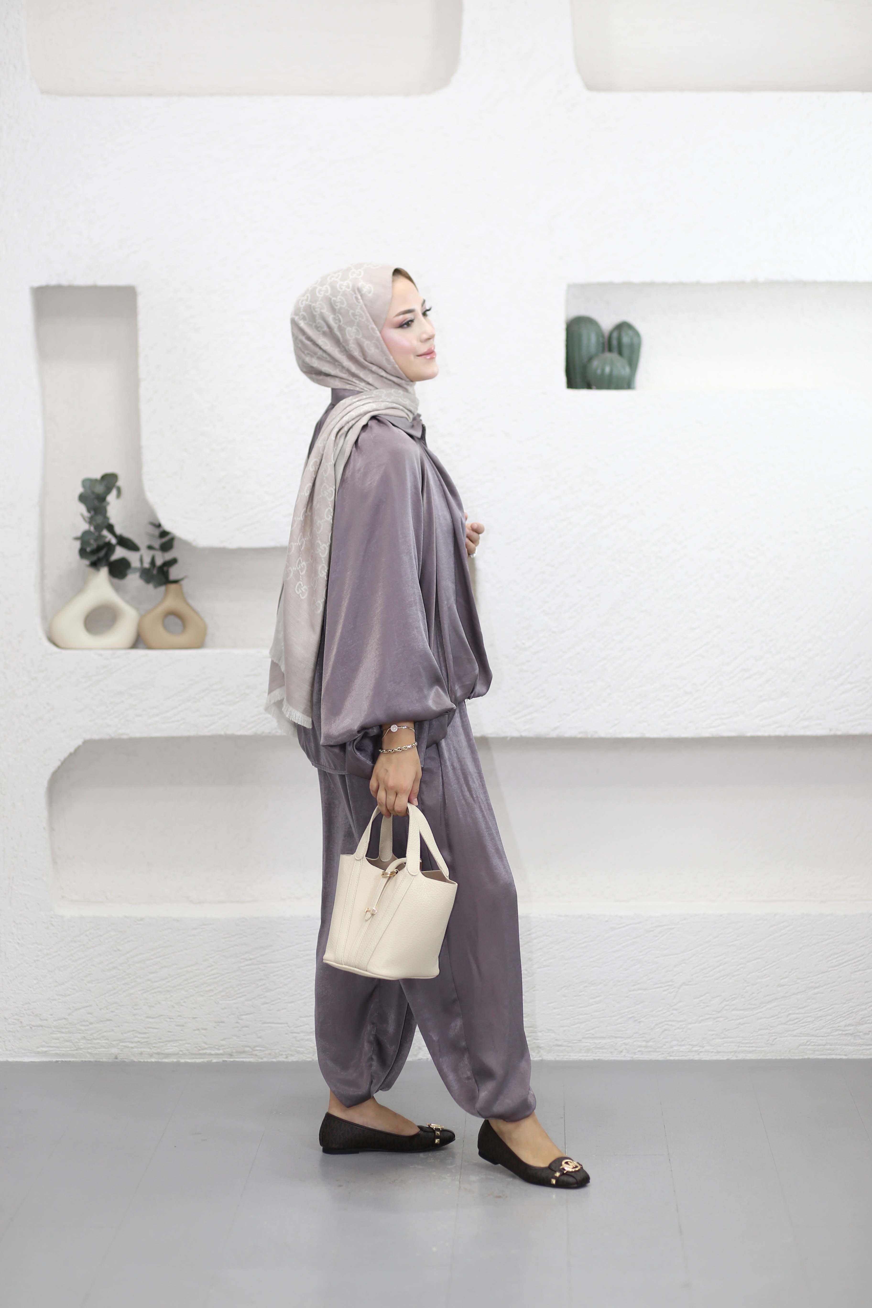 Premium Saten Takım Latte 8417