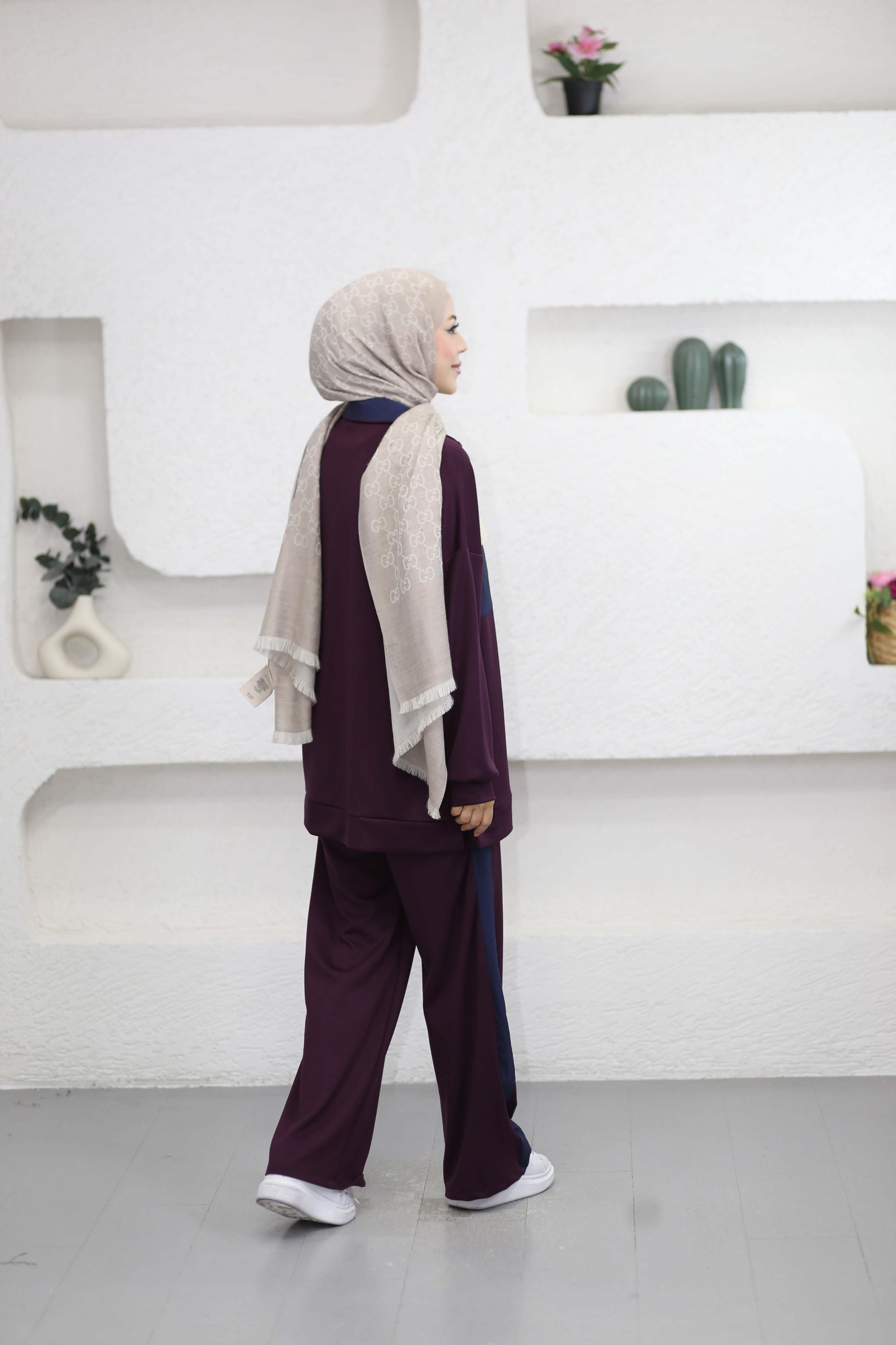 Cepleri Renkli Spor Takım Mürdüm 2662