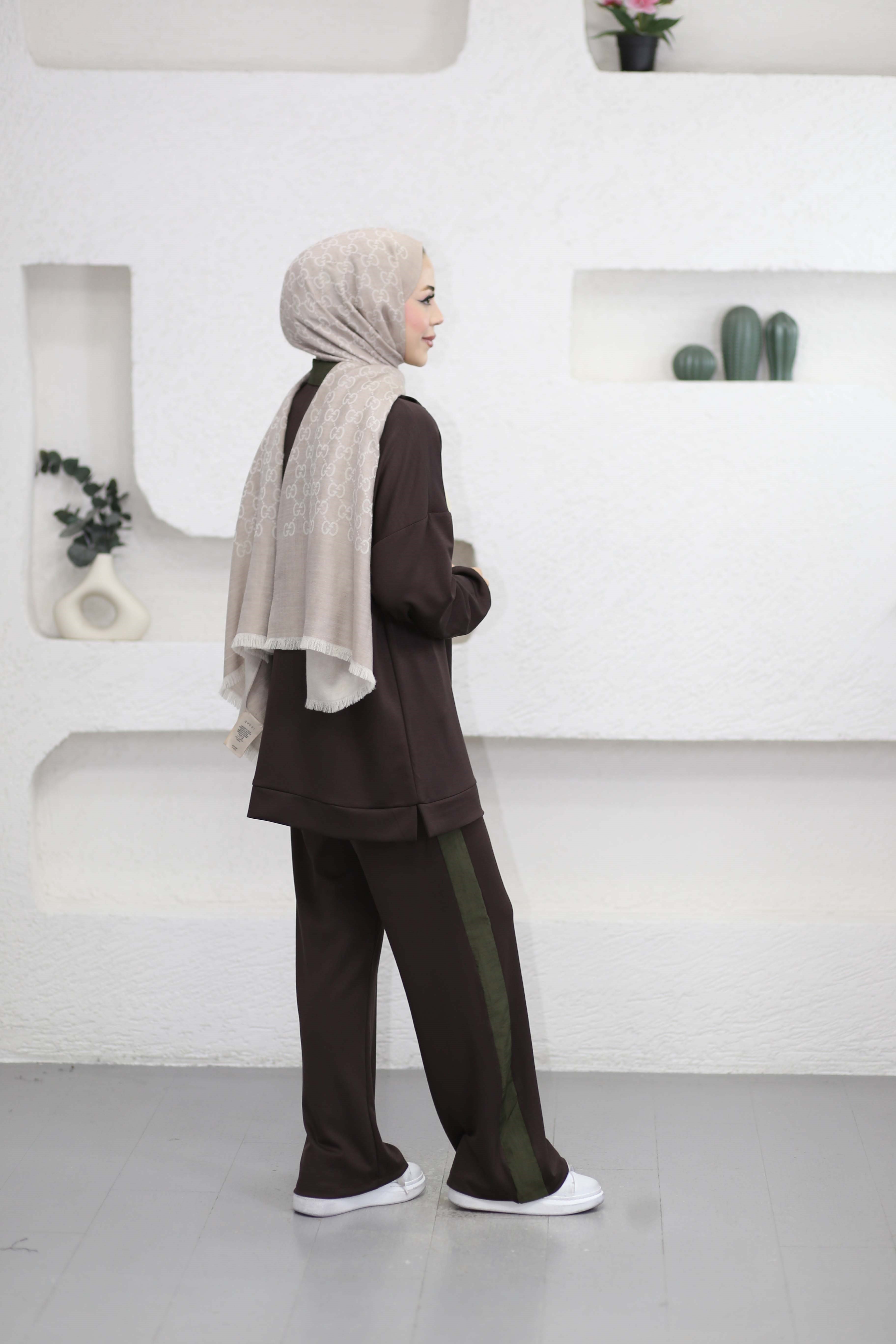 Cepleri Renkli Spor Takım Kahverengi 2662