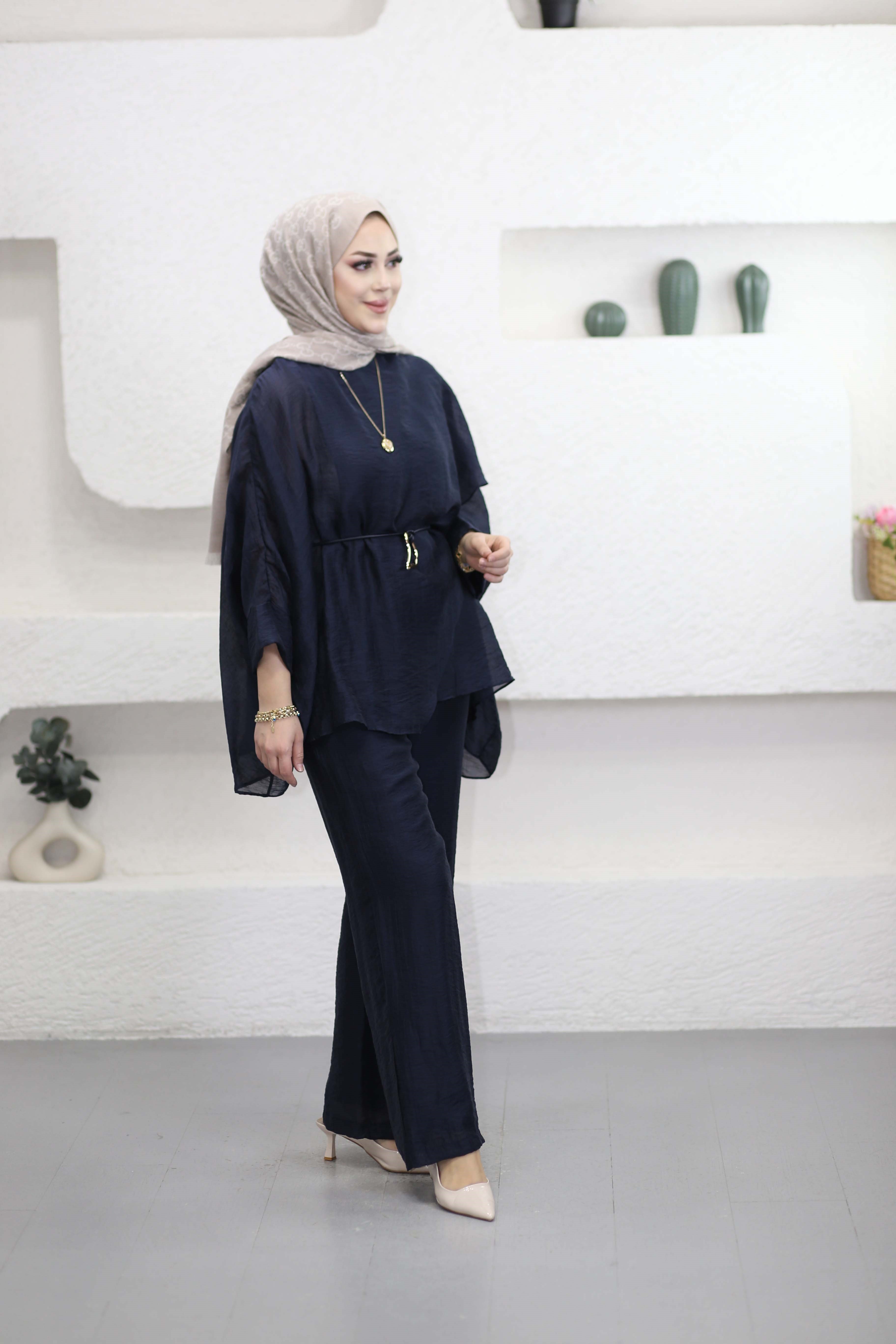 Asude Takım Lacivert 22858