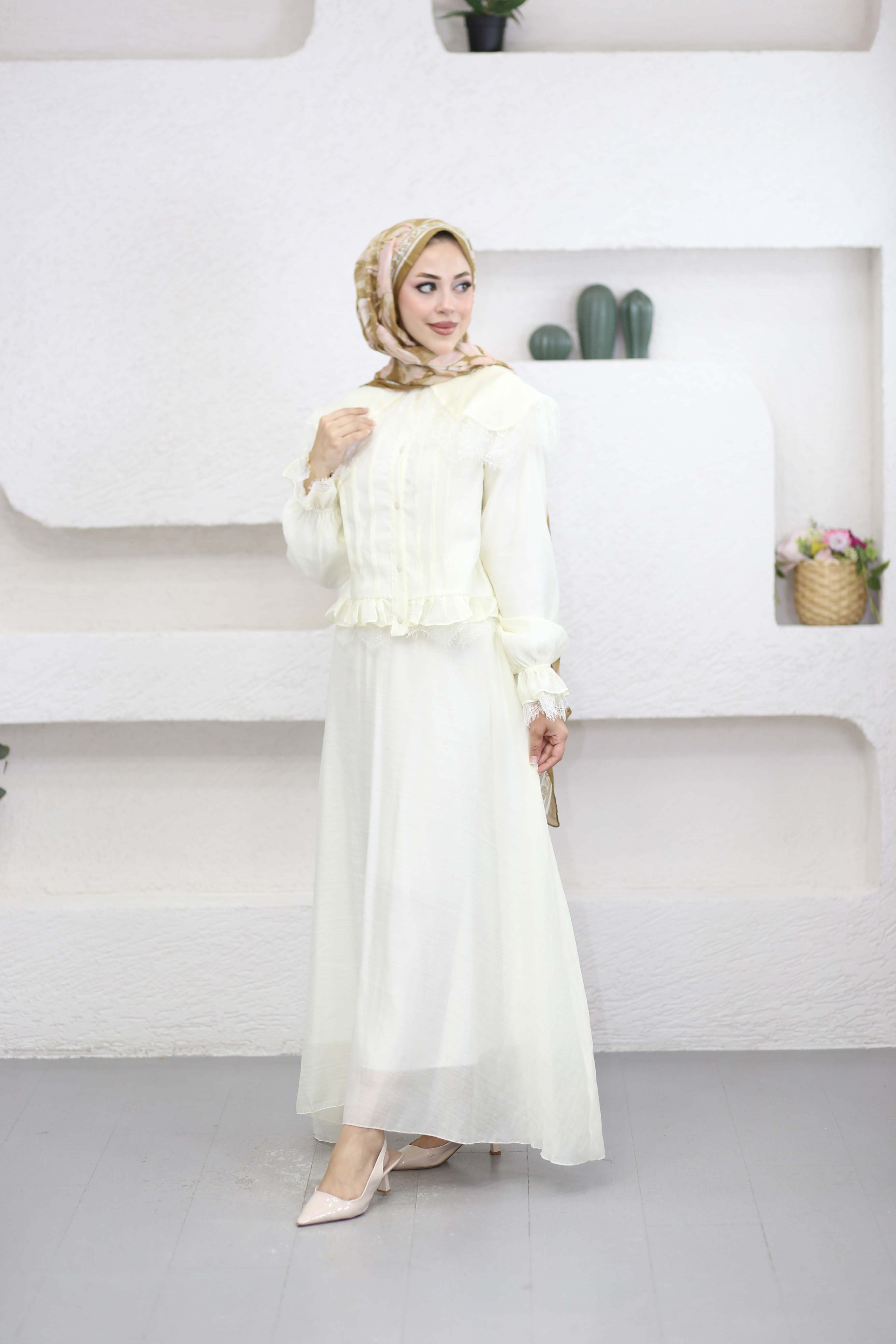 Fraya Takım Bej 8661