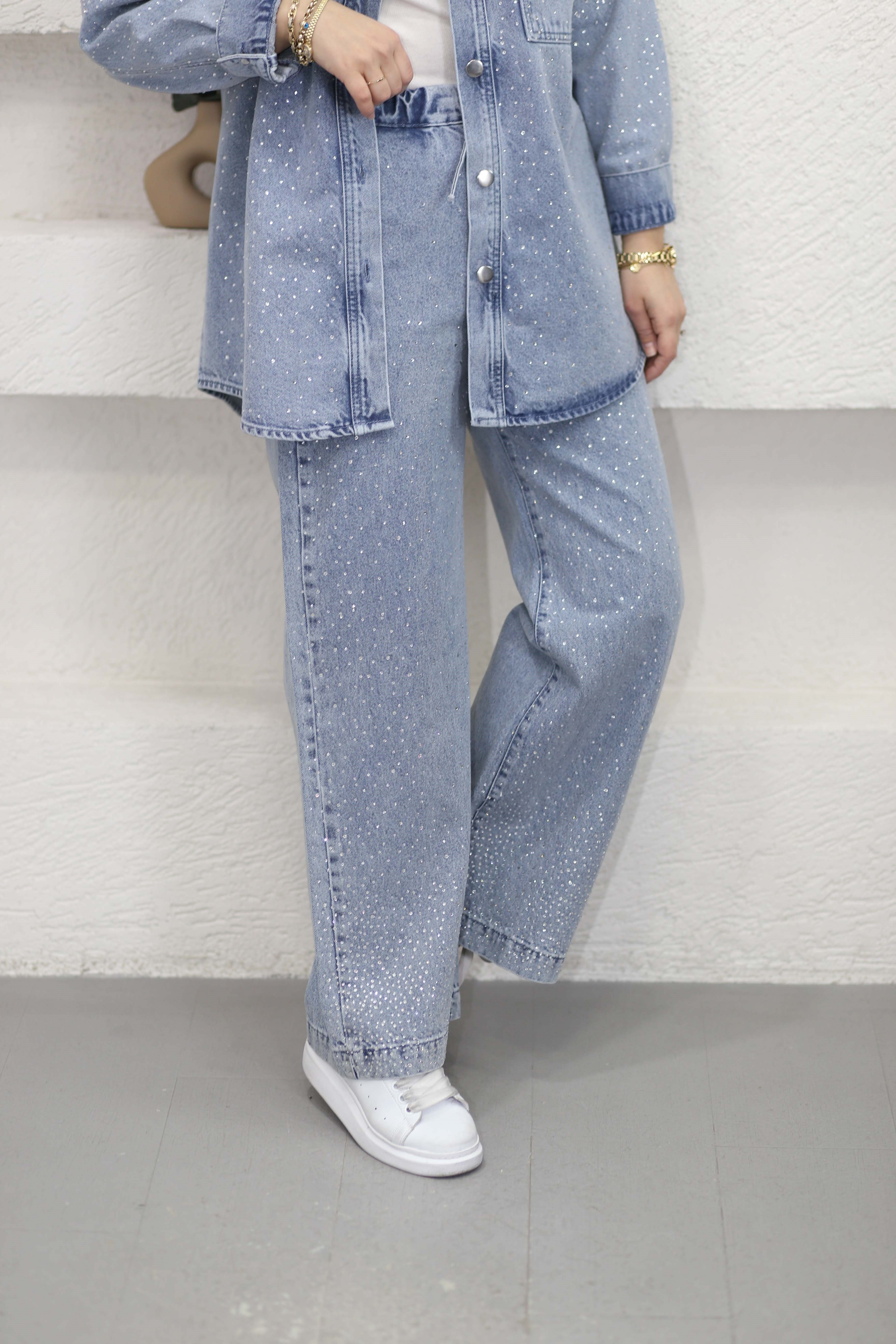 Denim Shine Takım Açık Mavi 7469