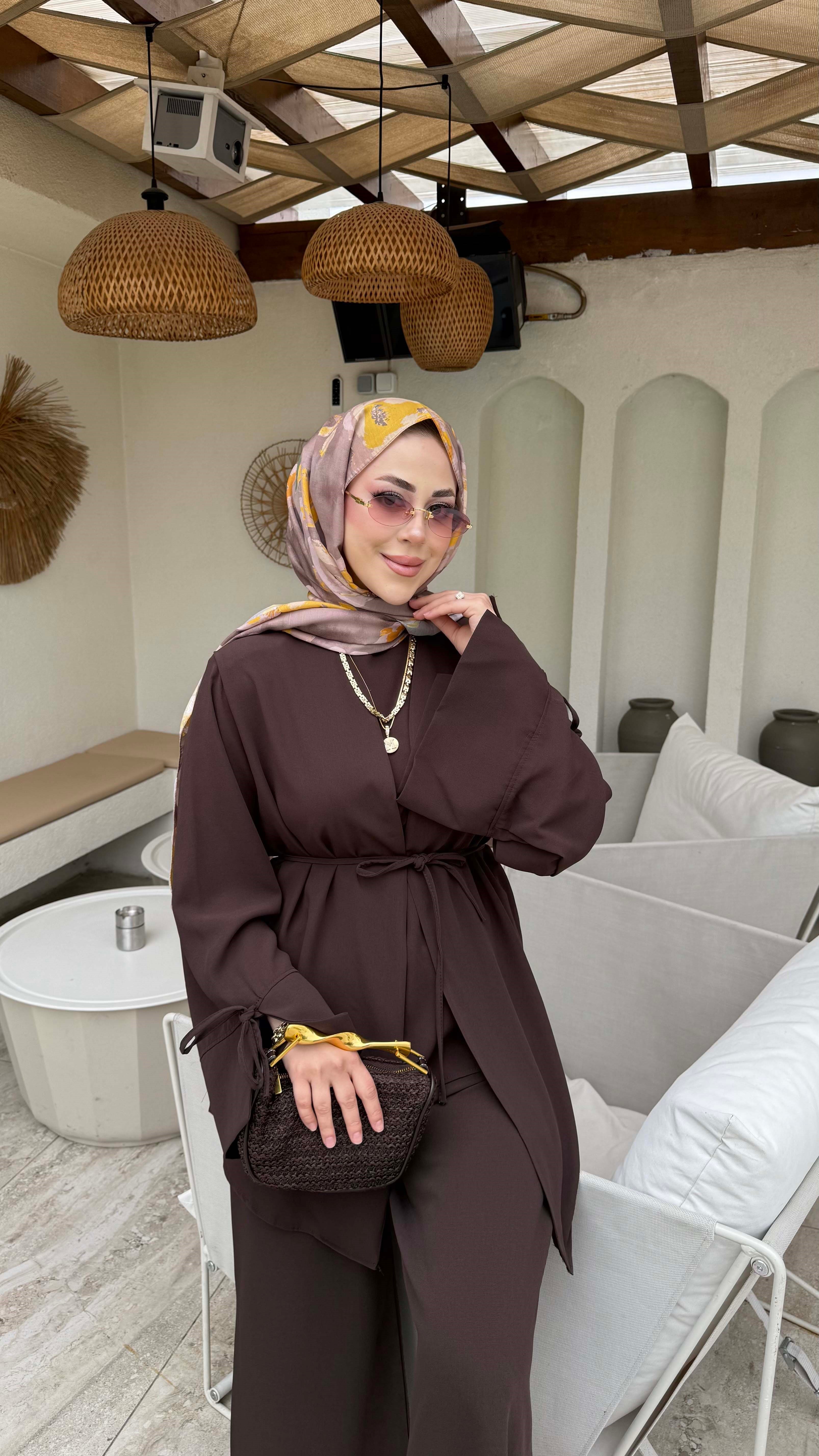 Üçlü Ceket Takım Kahverengi 3014