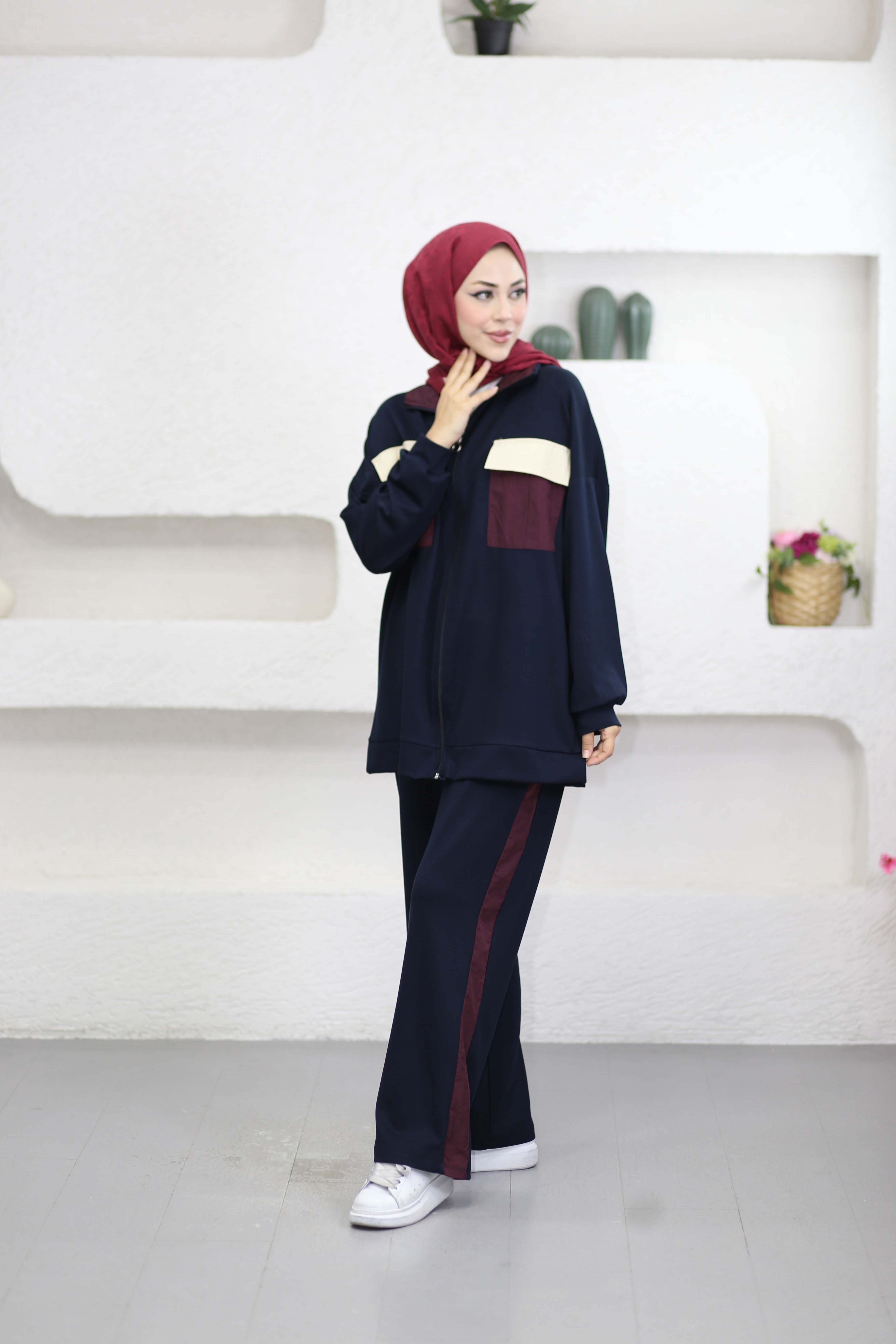 Cepleri Renkli Spor Takım Lacivert 2662