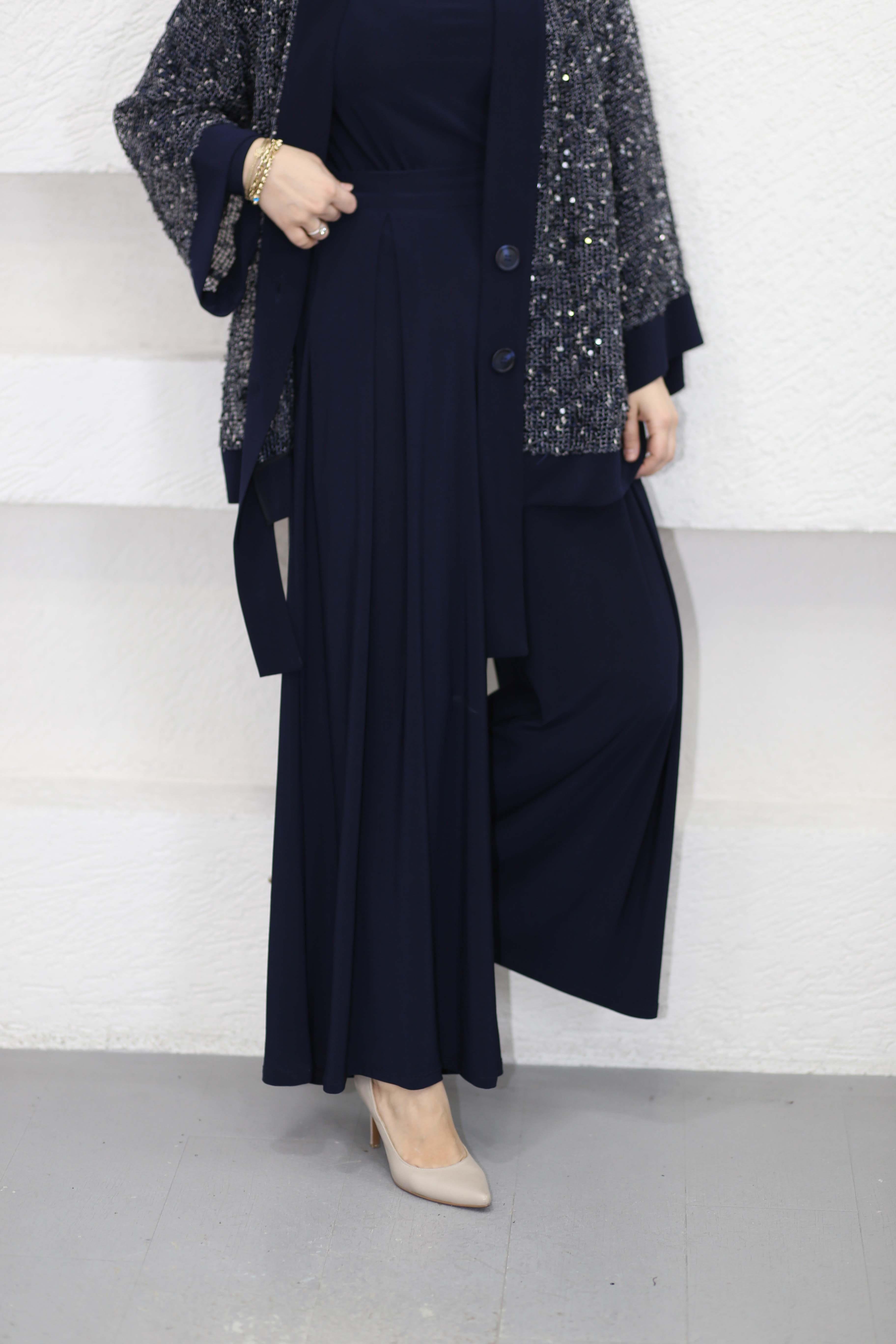 Premium Stil Takım Lacivert 6492