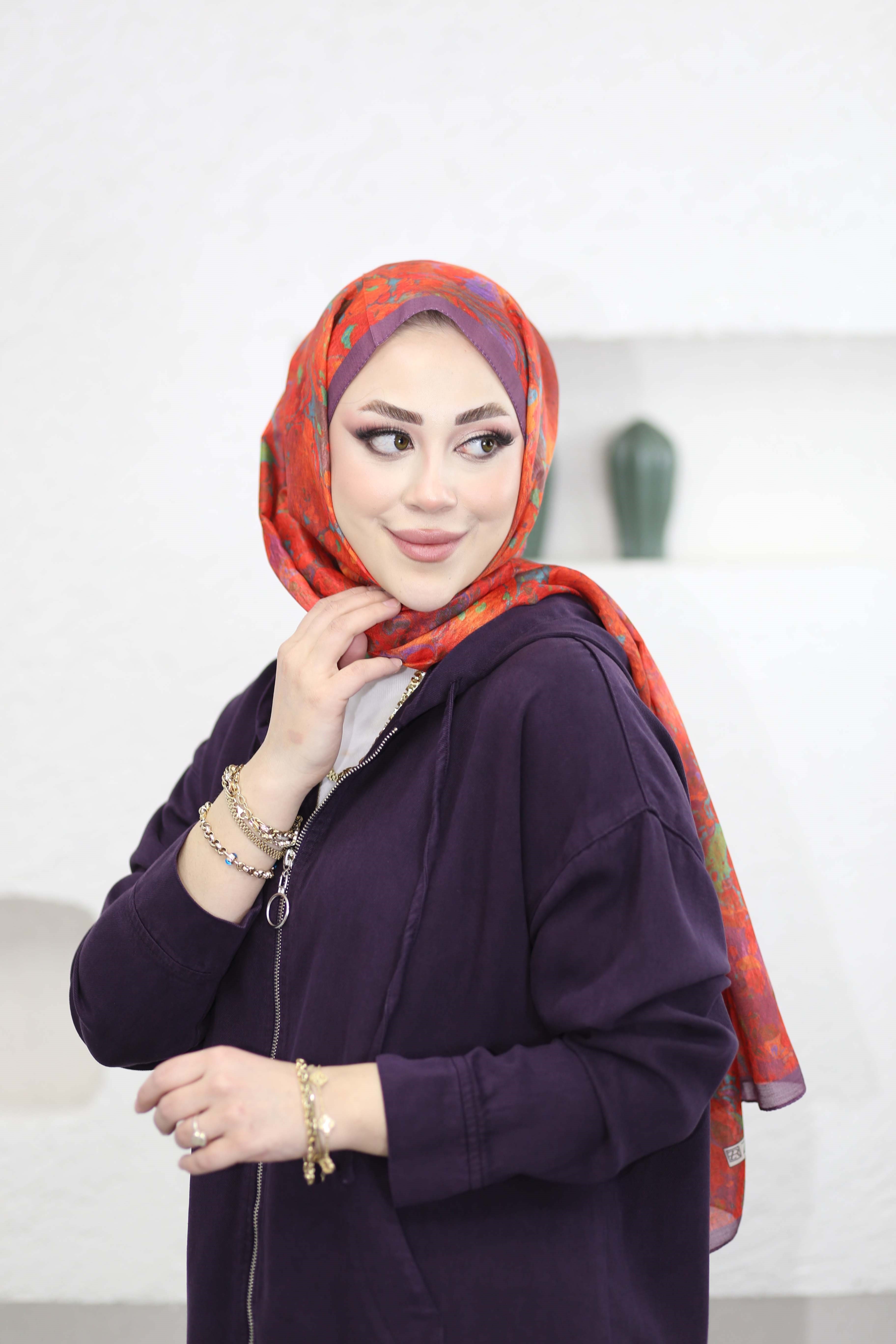 Fermuarlı Zeynep Takım Mor 7433