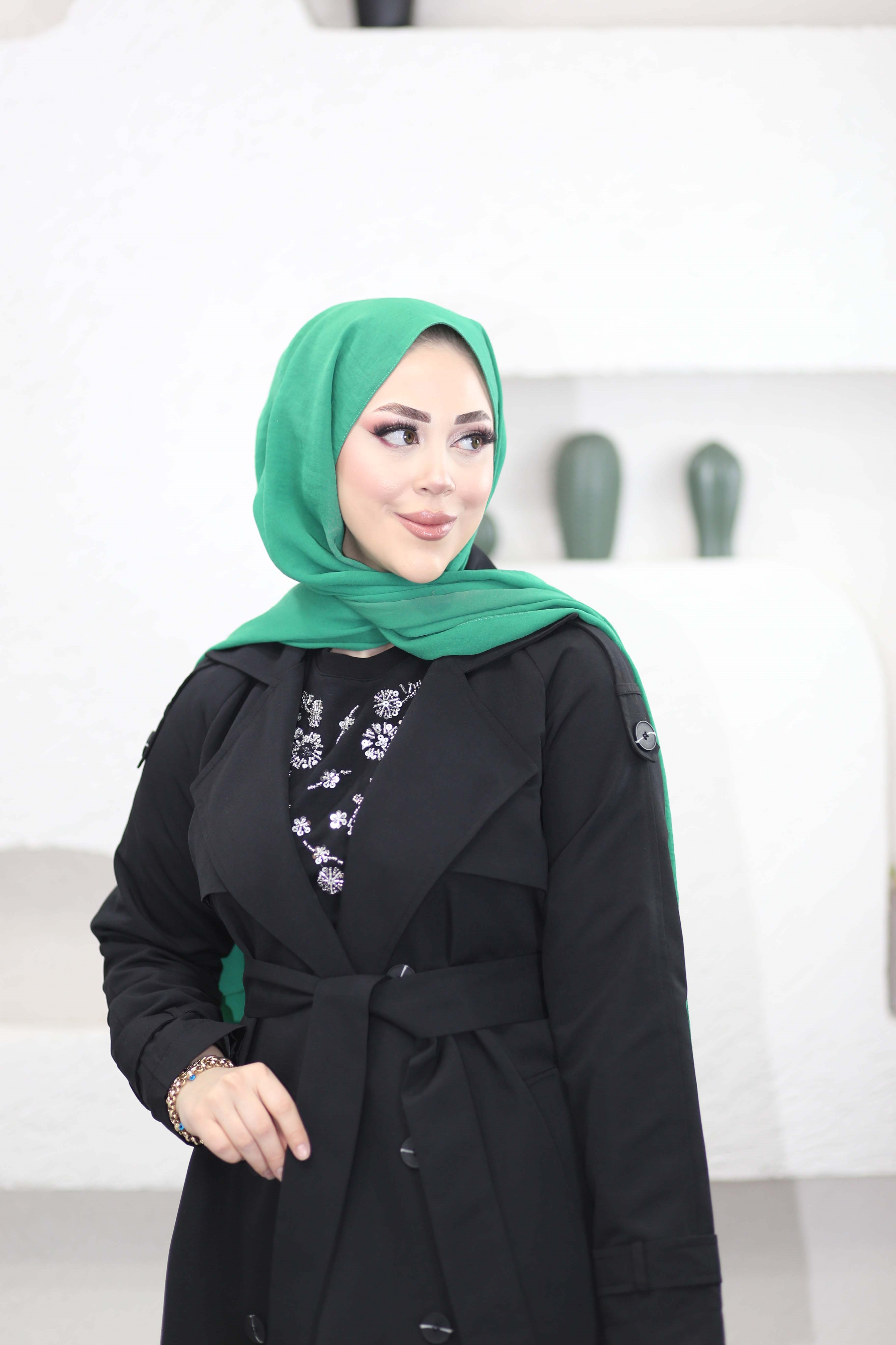 Şeyda Trenç Siyah 4042