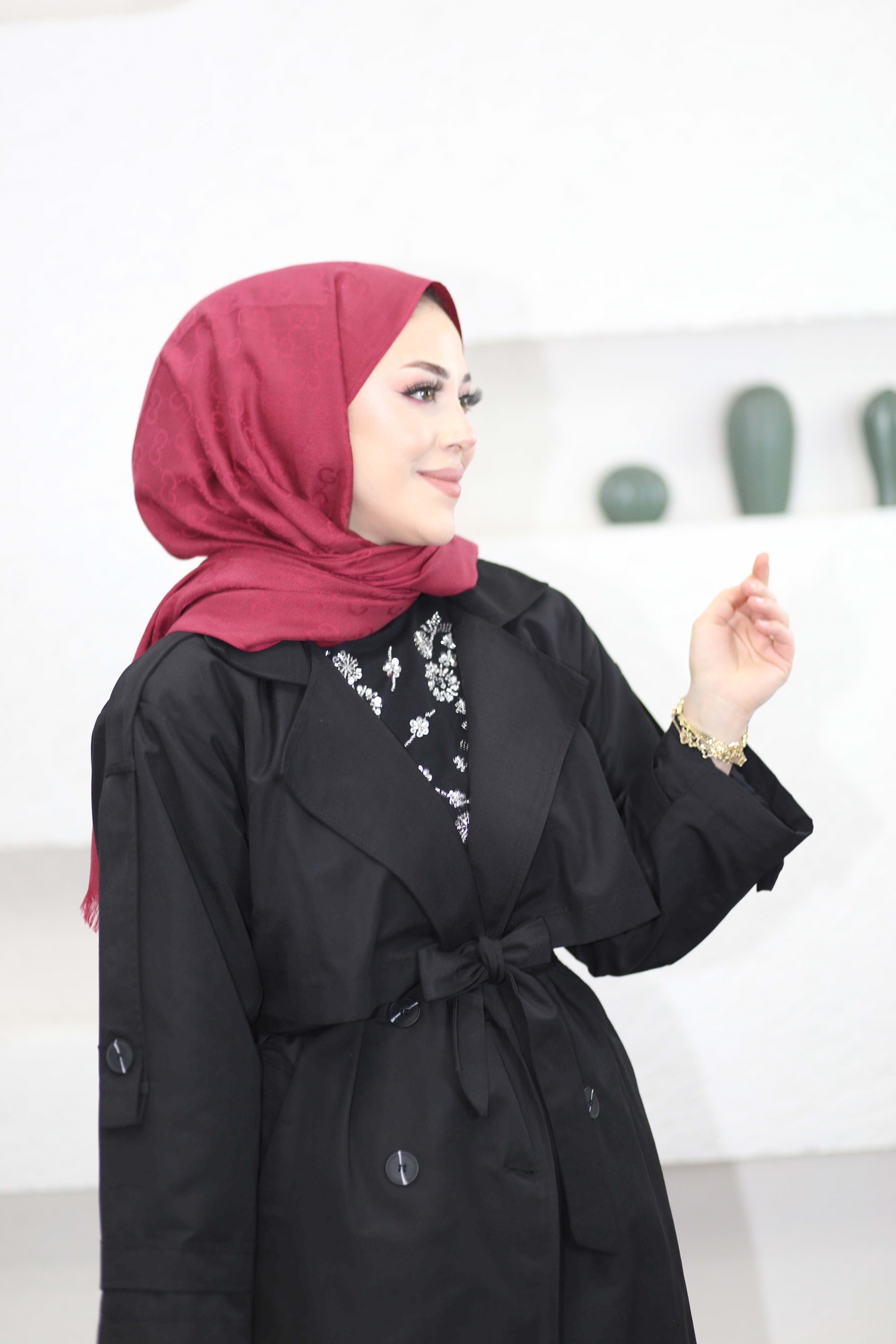 Alice Trençkot Siyah 40114