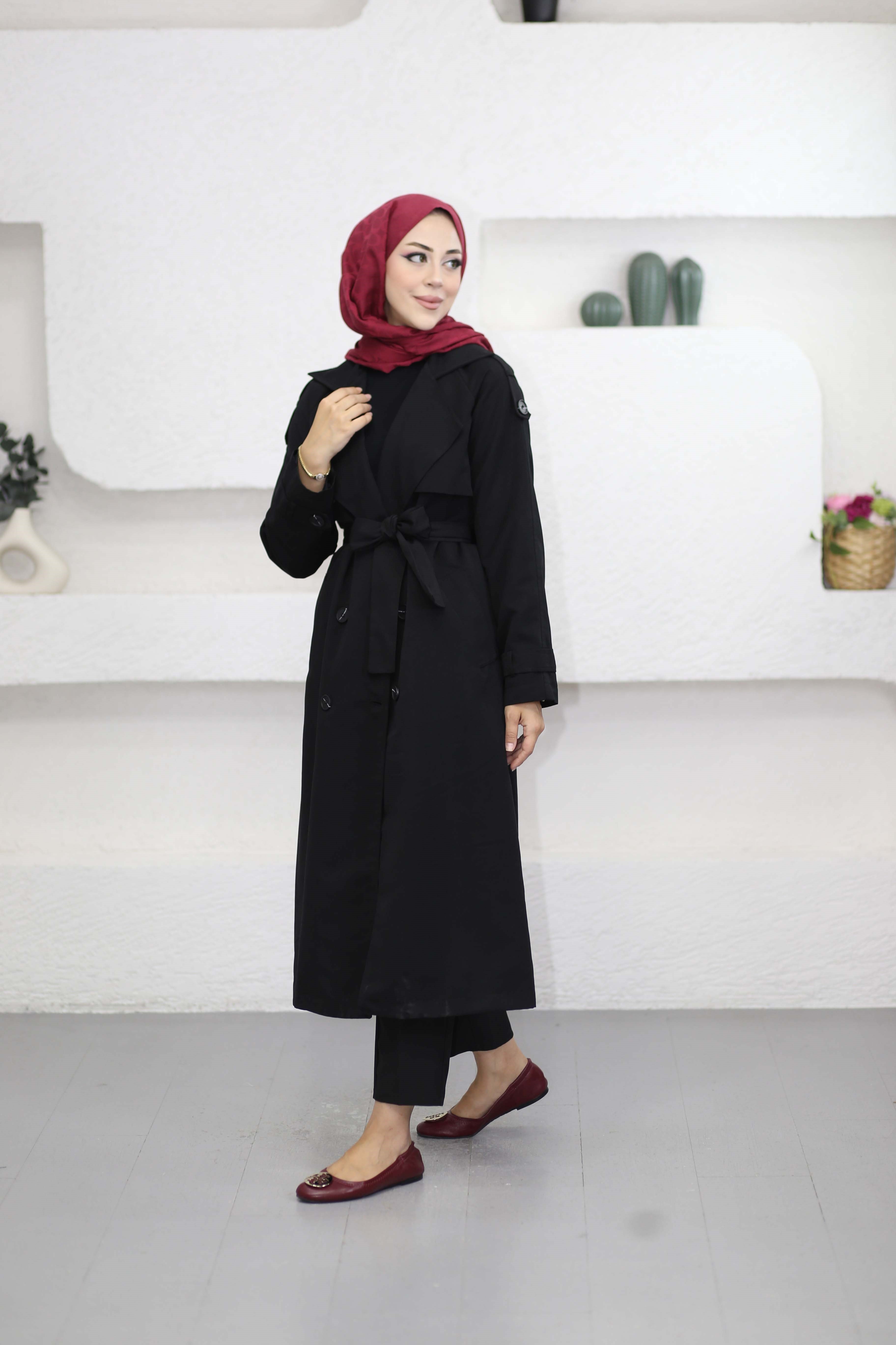 Şeyda Trenç Siyah 4042