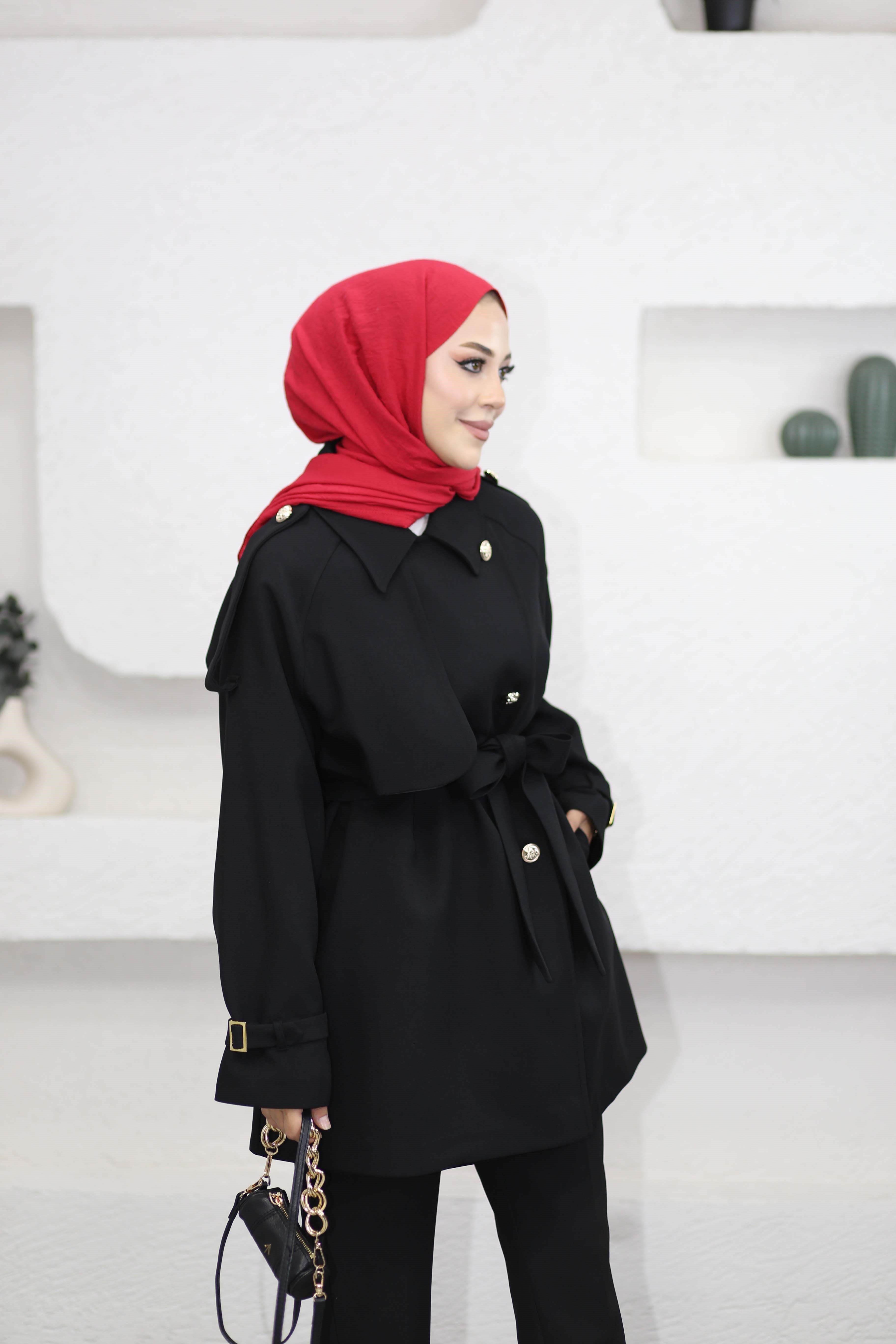 Verya Trençkot Siyah 3247