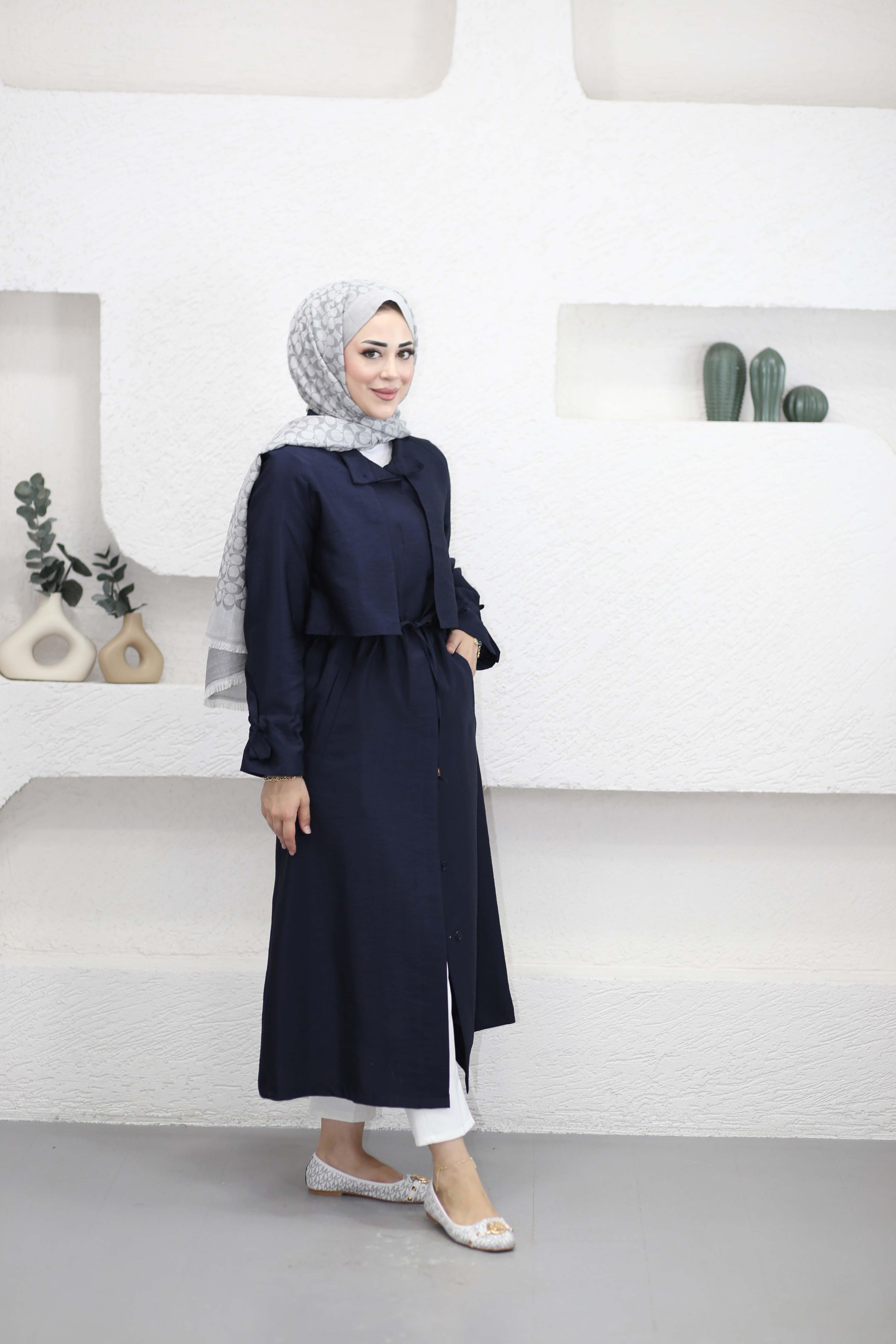 Salaş Trençkot Lacivert 4176