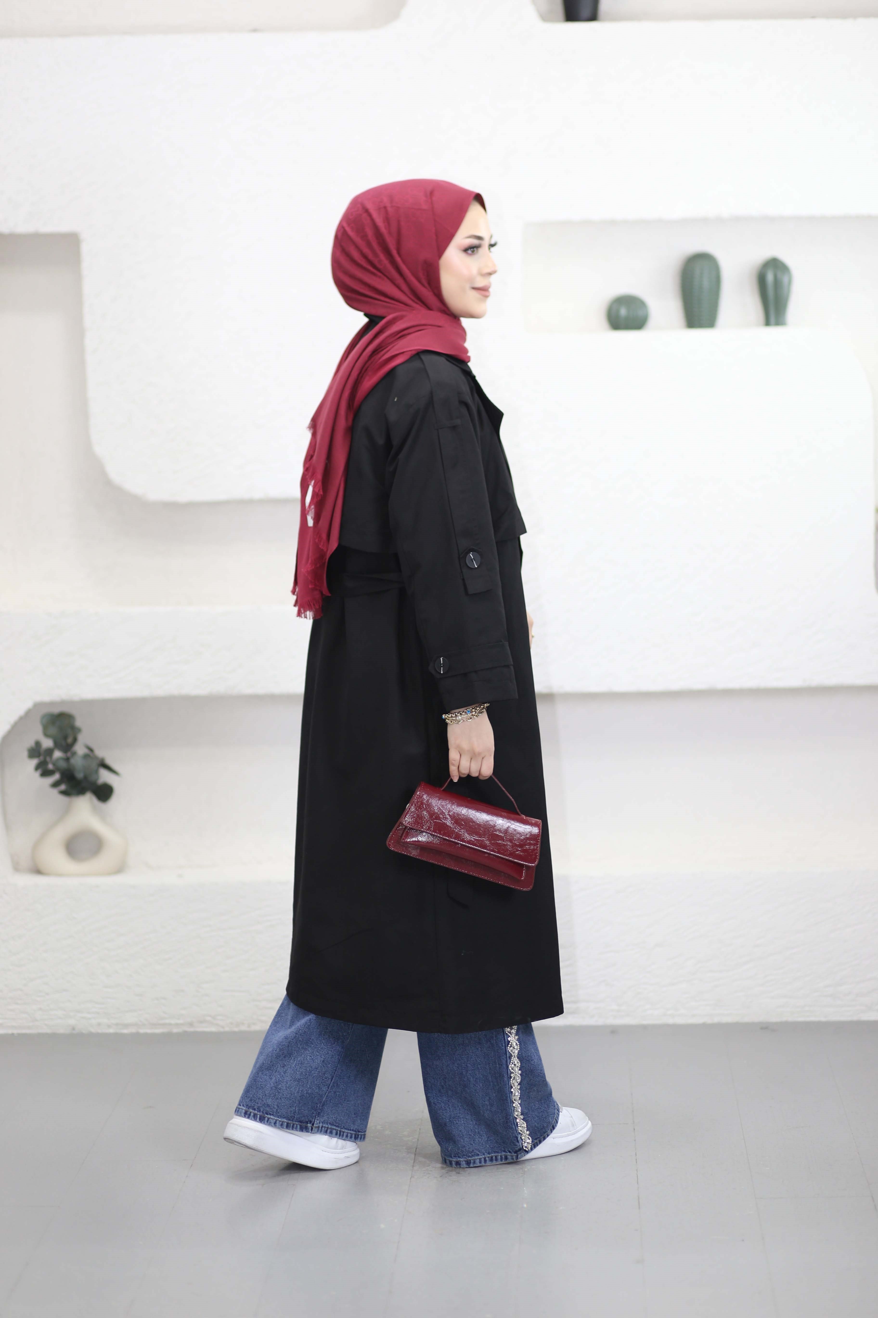 Alice Trençkot Siyah 40114