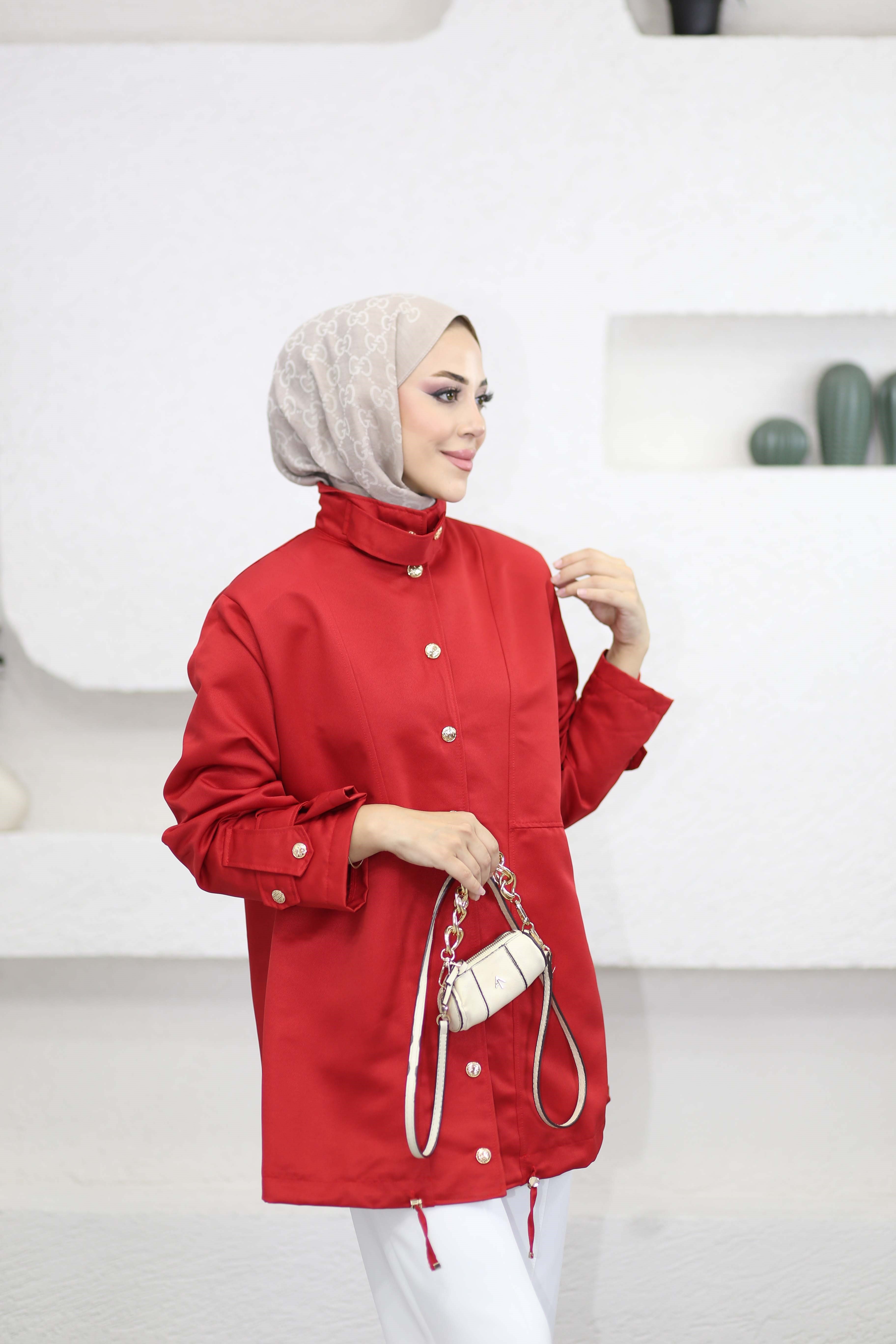 Molis Trençkot Kırmızı 9020