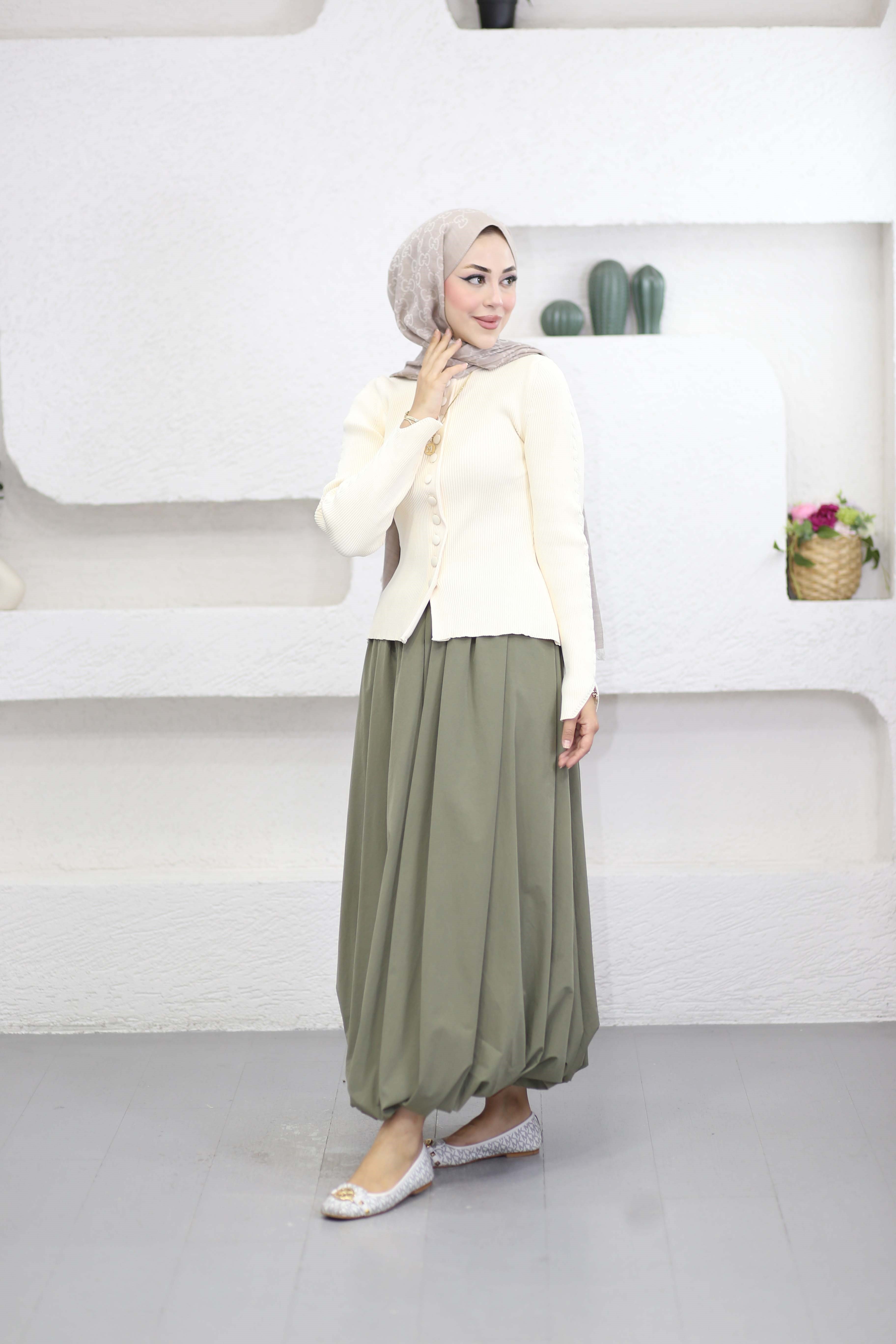 Fitilli Triko Badi Krem 27013