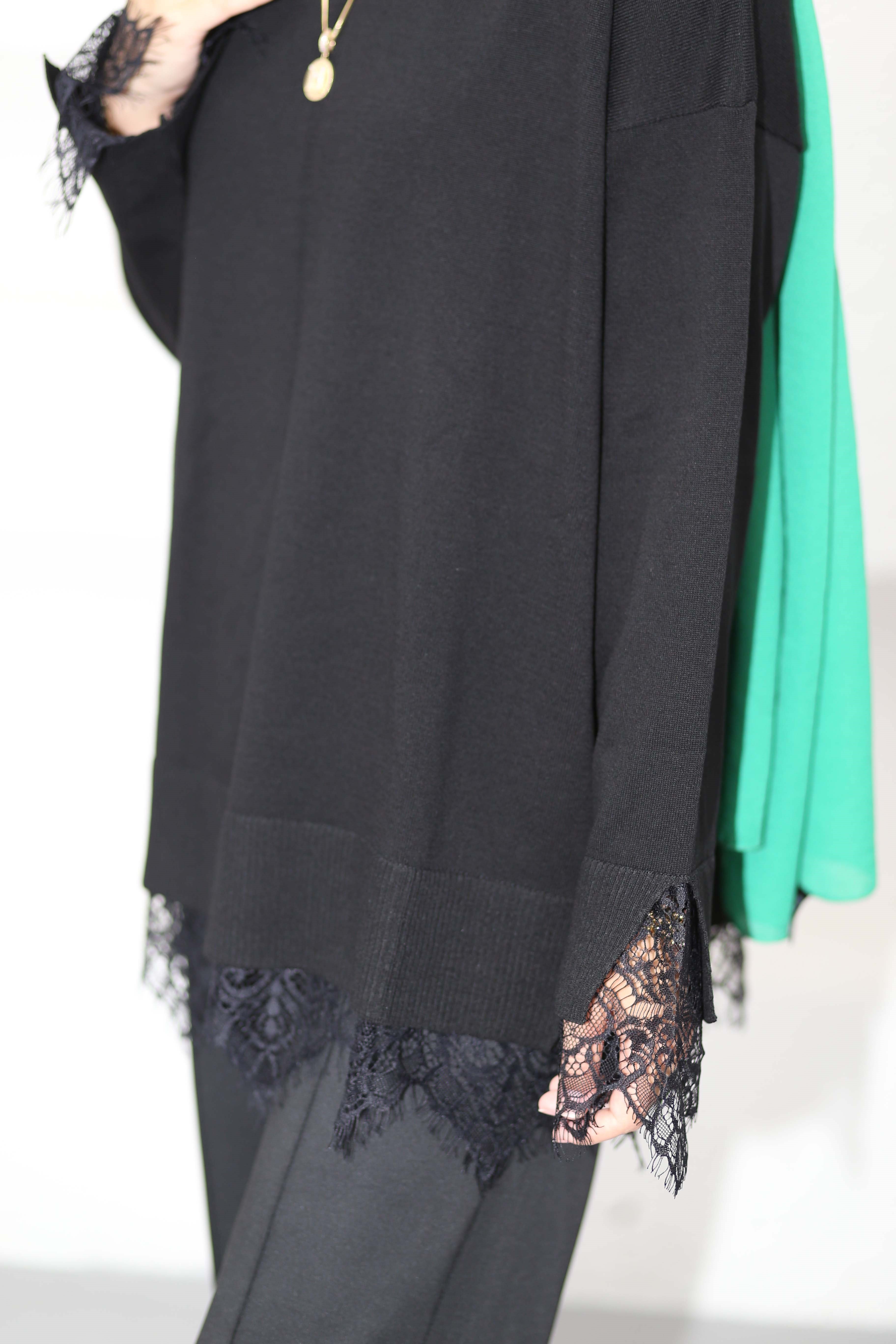 Yellow Triko Tunik Siyah 6122