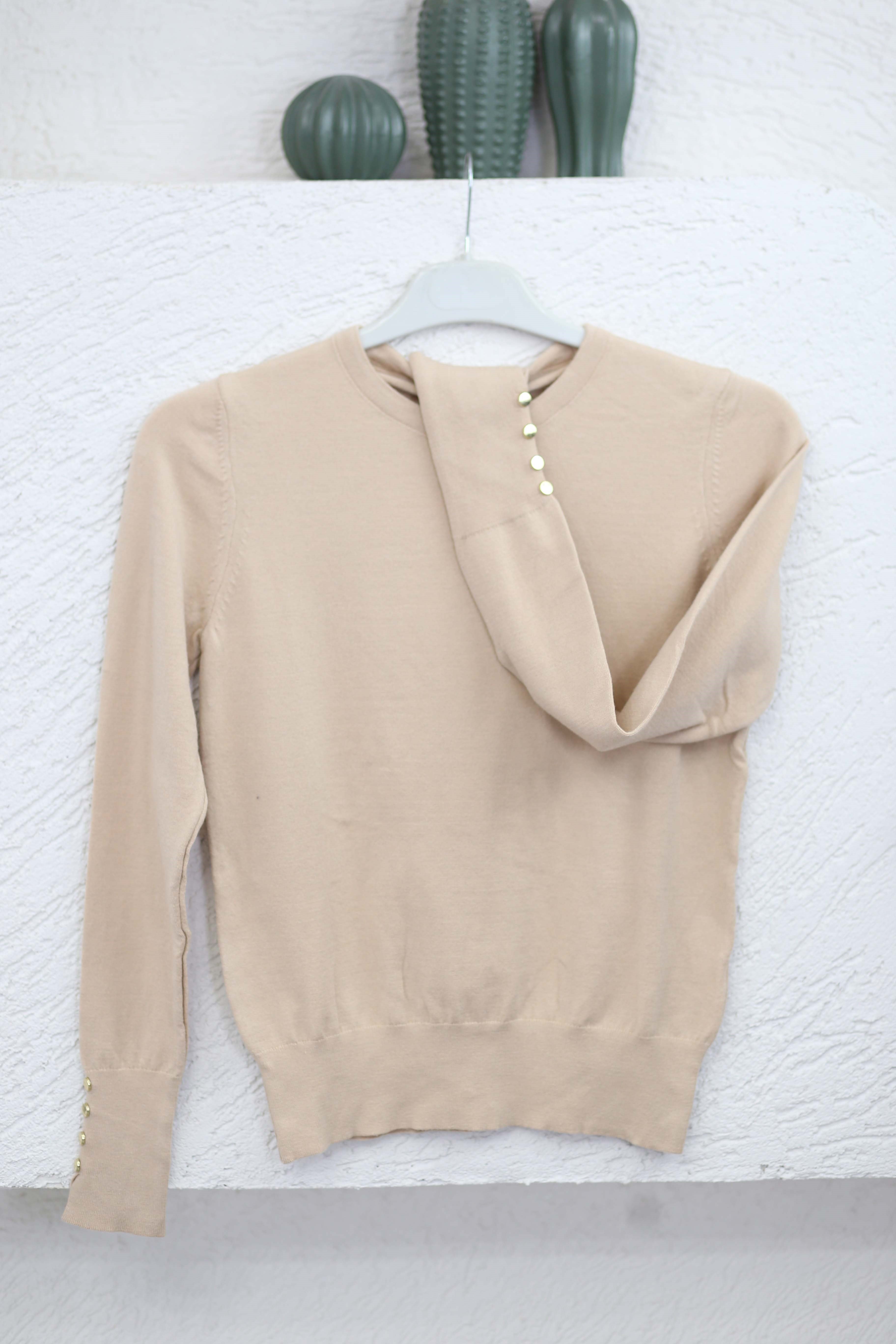 Zara Triko Badi Bej 6116