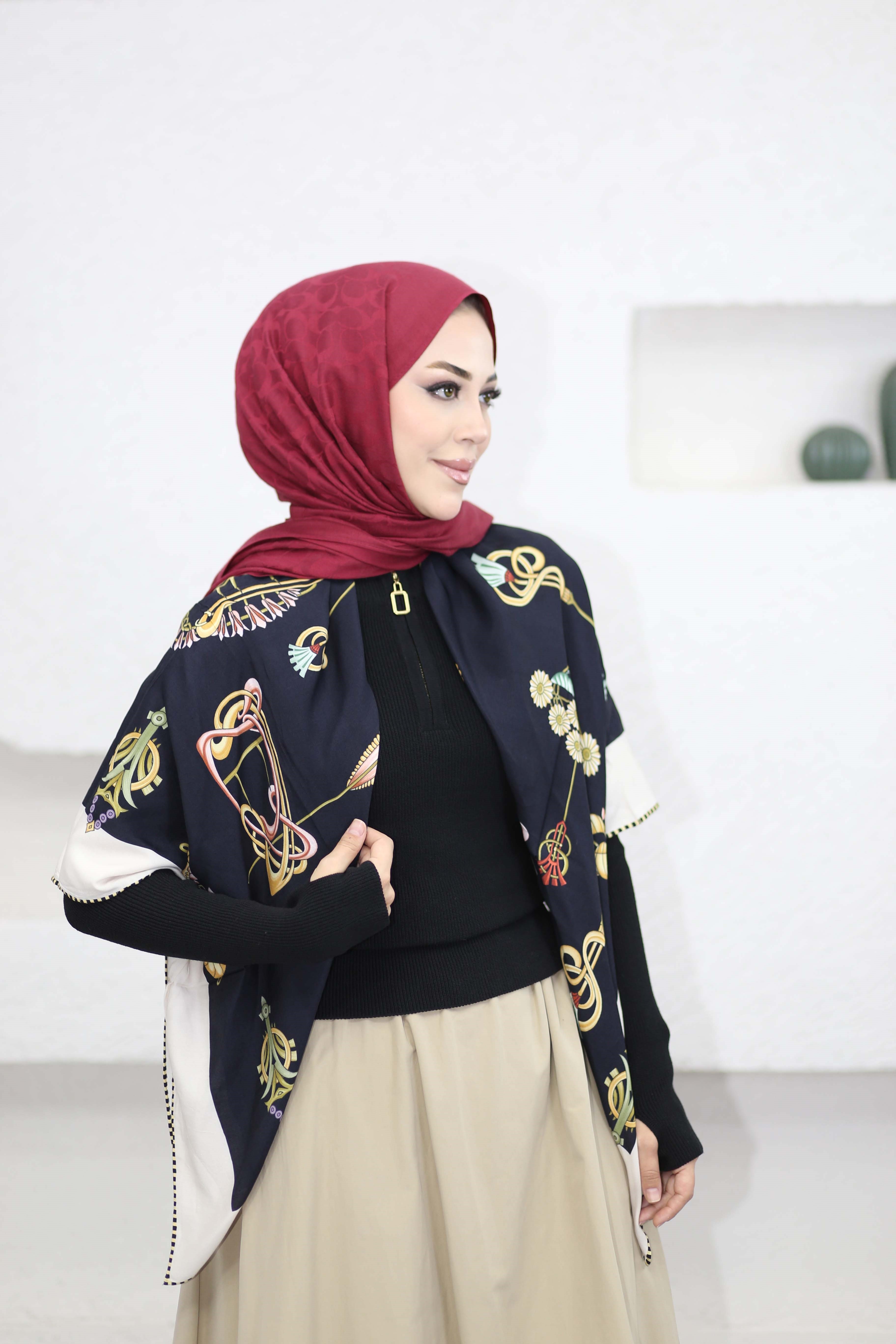 Fermuar Detaylı Kazak Siyah 44322