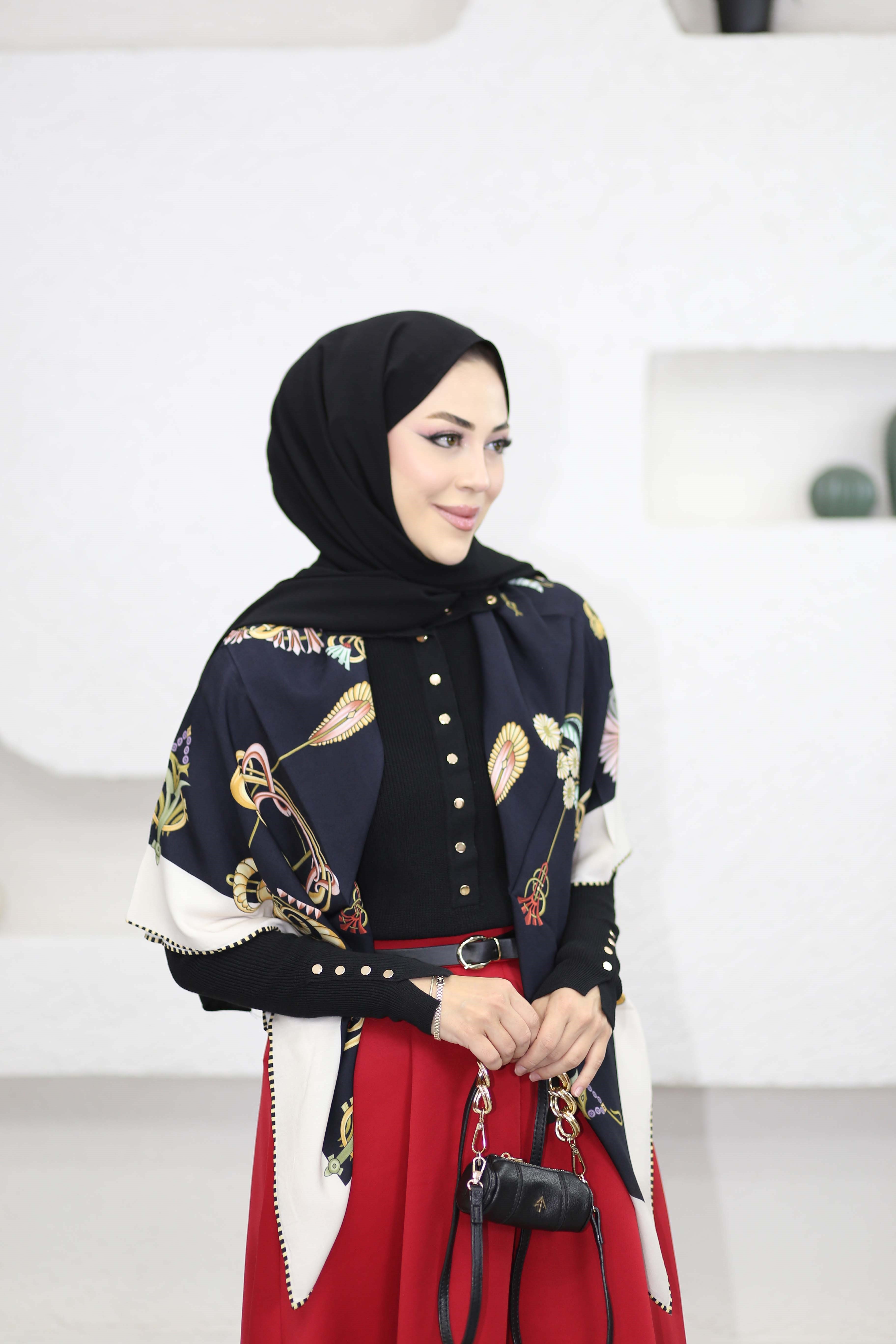 Çıtçıt Yaka Kazak Siyah 44310
