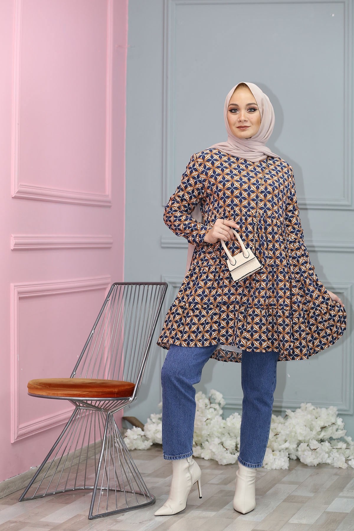 DESENLİ TUNİK 4545