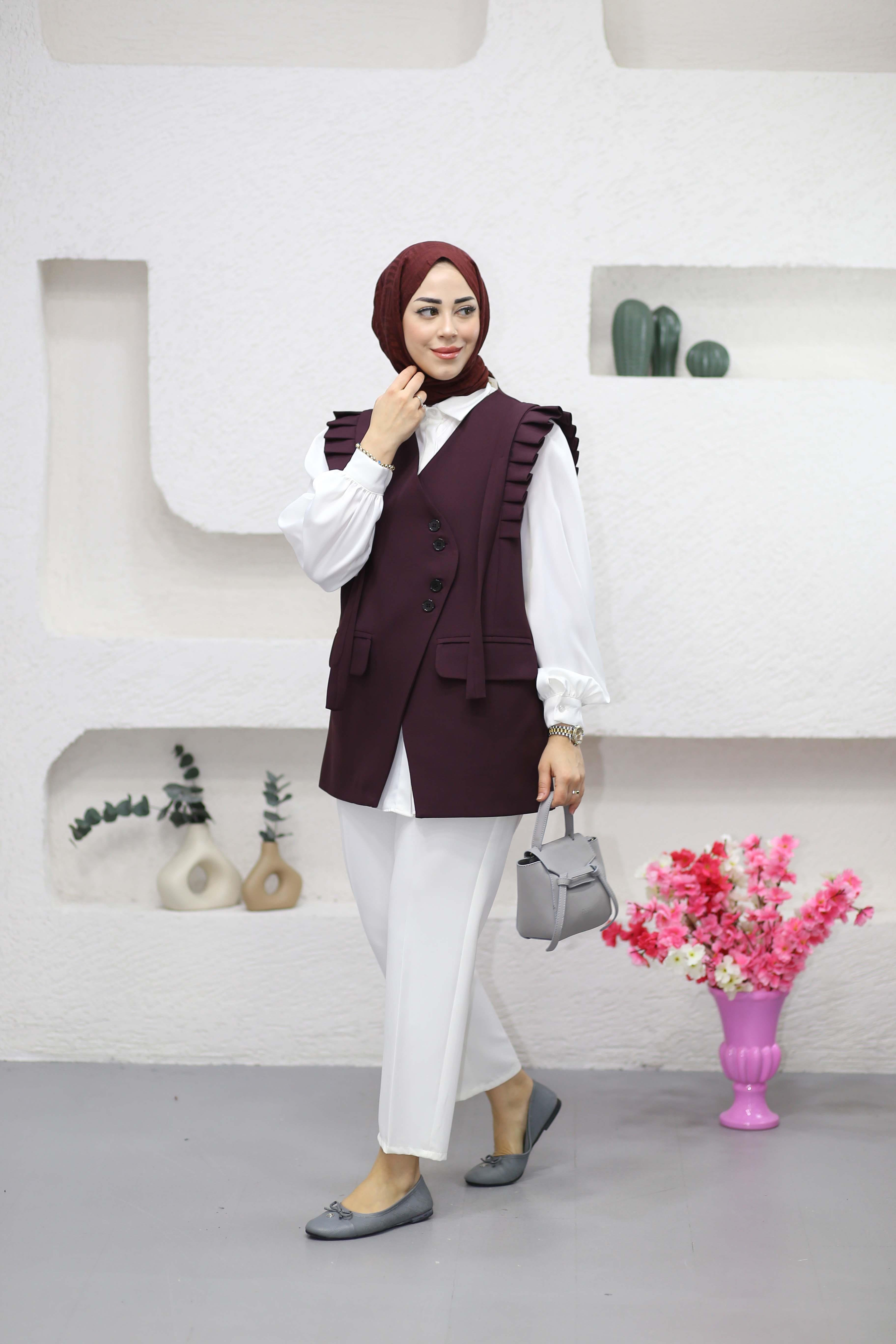 Stil Yelek Mürdüm 2963