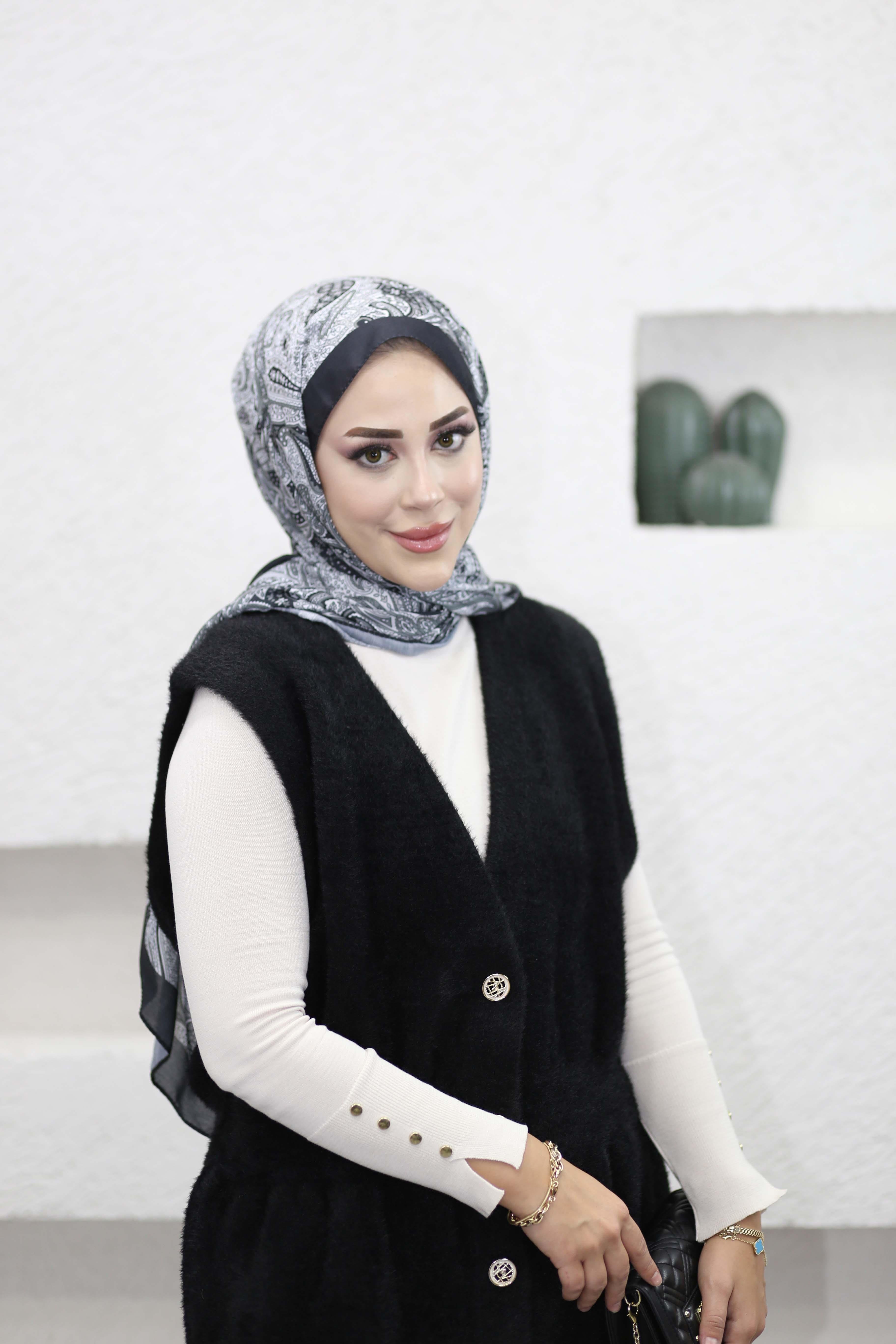 Angora Uzun Yelek Siyah 140508