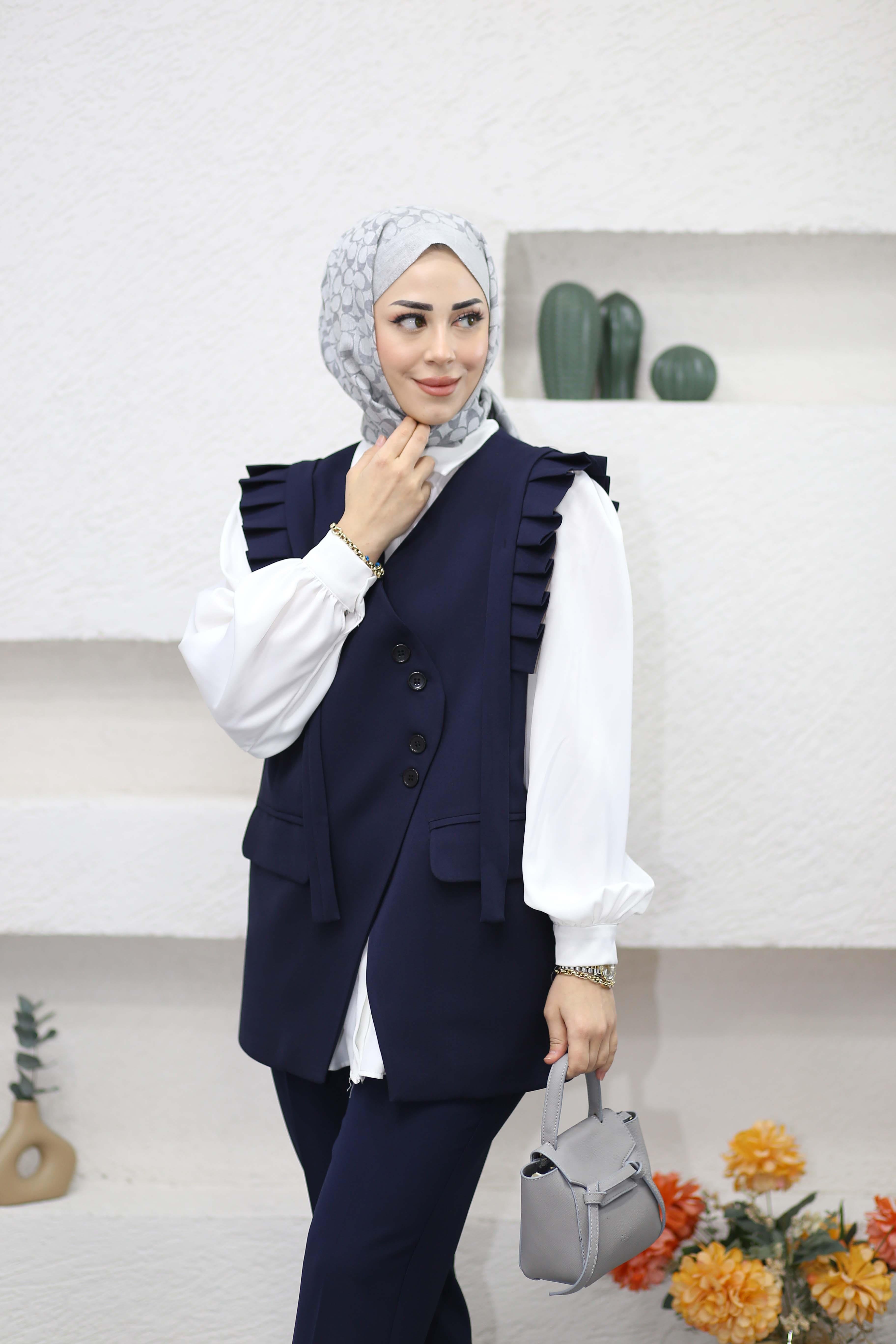 Stil Yelek Lacivert 2963