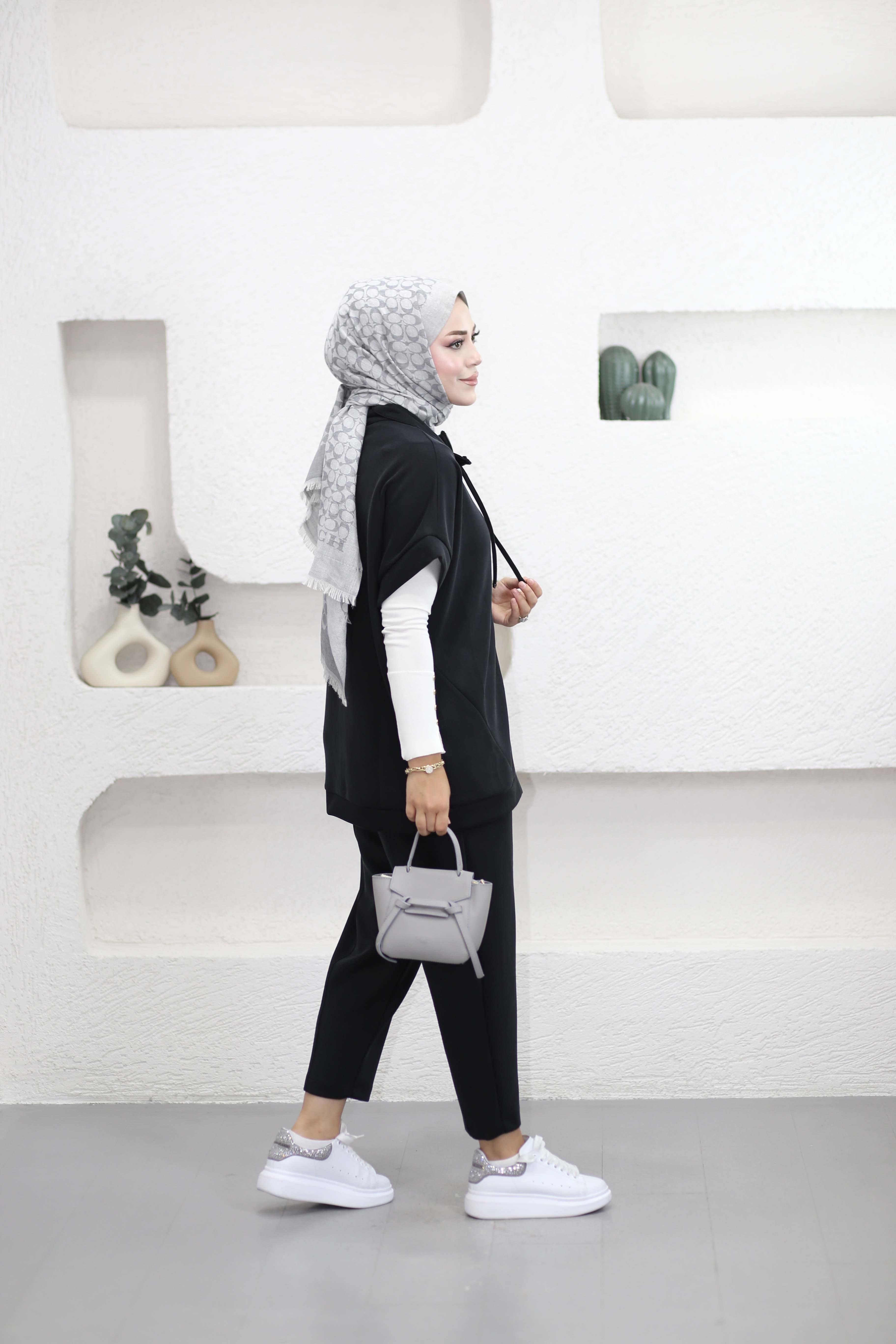 Oysho Fermuarlı Yelek Siyah 24353