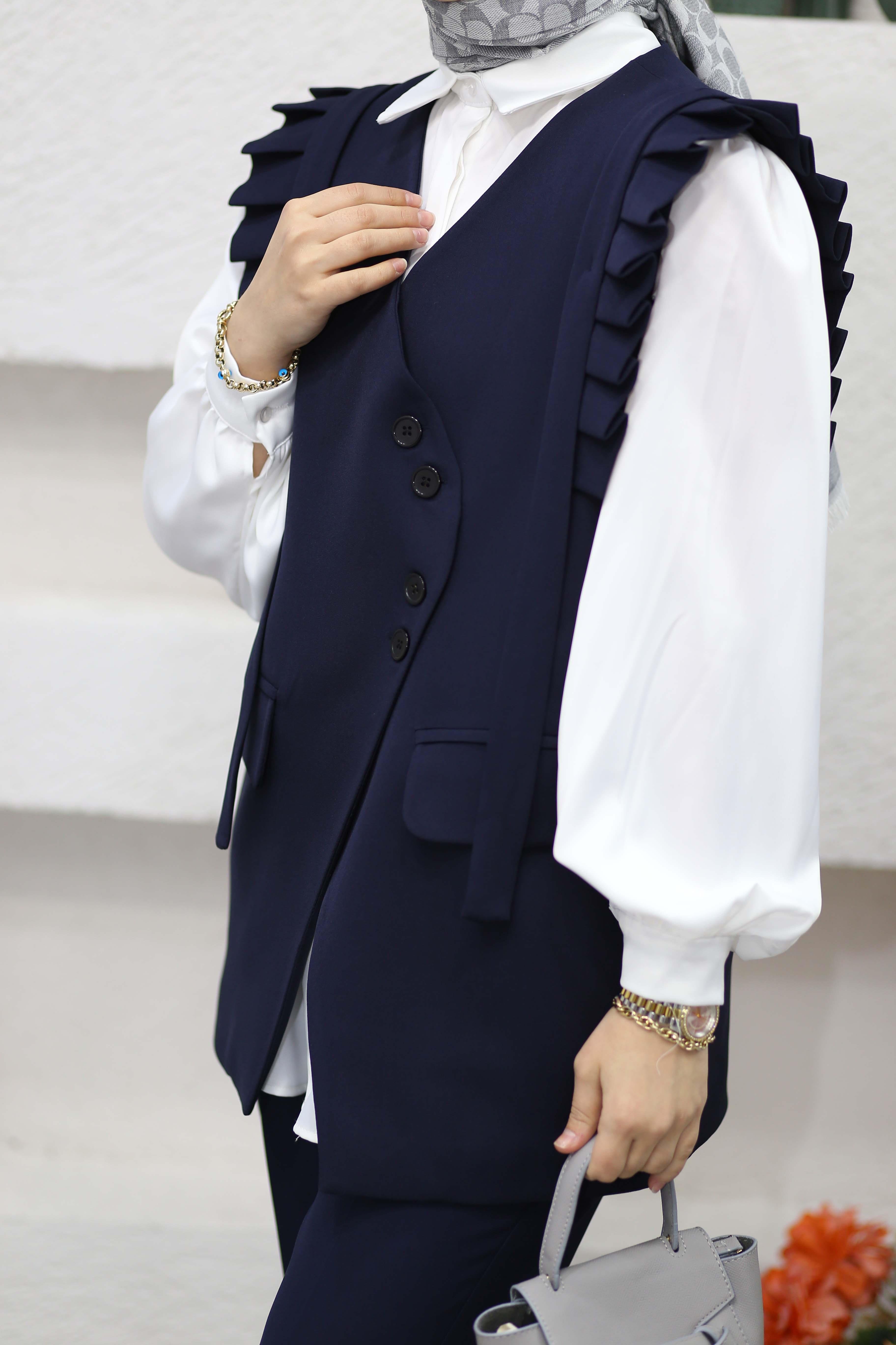 Stil Yelek Lacivert 2963