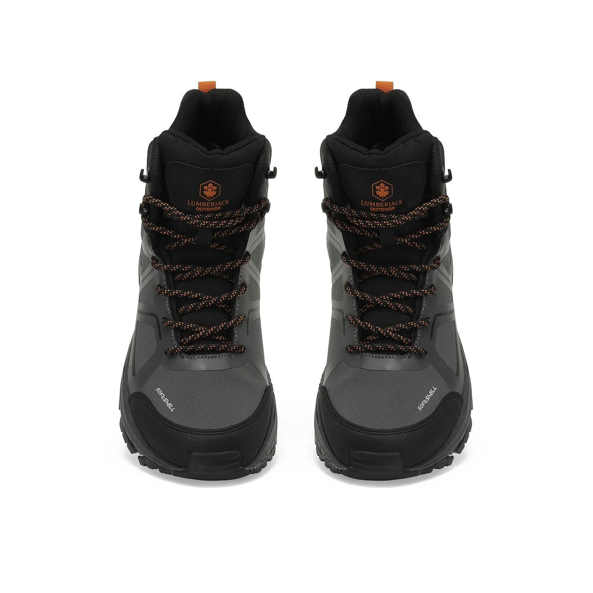 3W NORDA HI 3PR ERKEK AYAKKABI - GRİ/TURUNCU