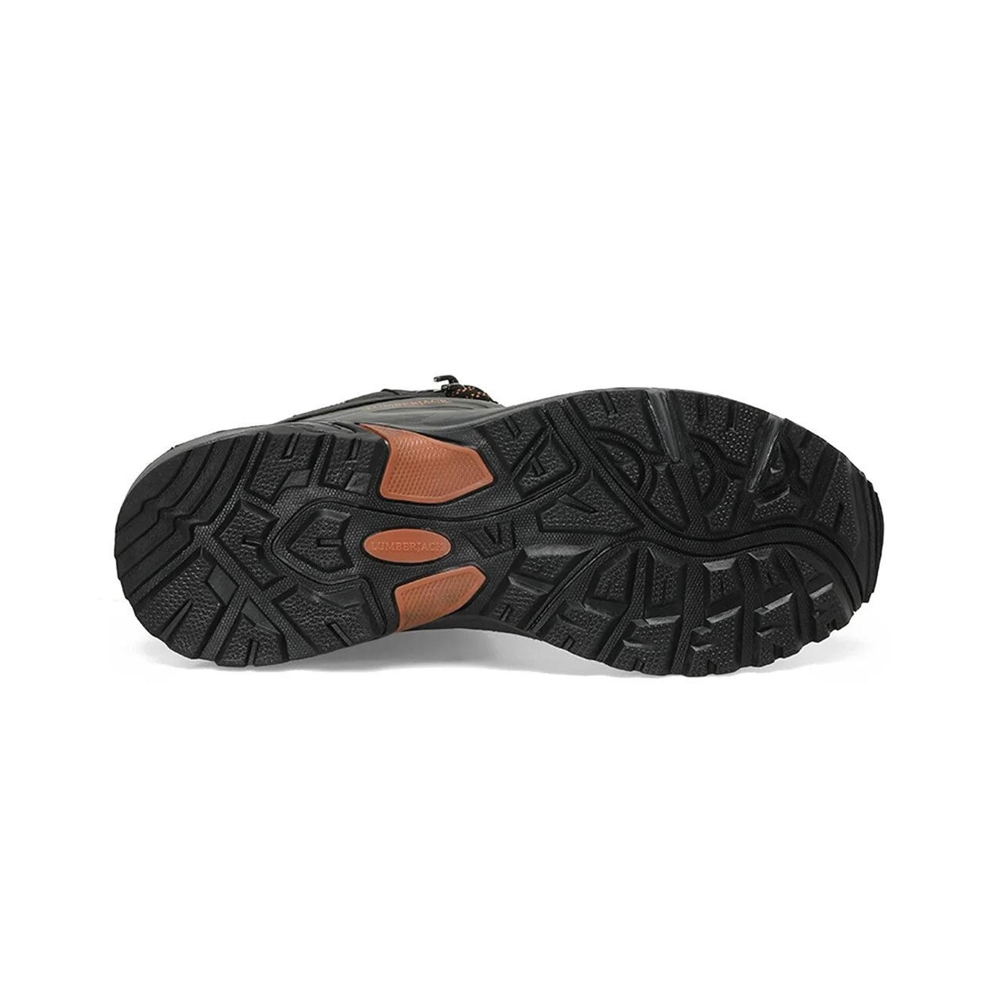 3W NORDA HI 3PR ERKEK AYAKKABI - GRİ/TURUNCU