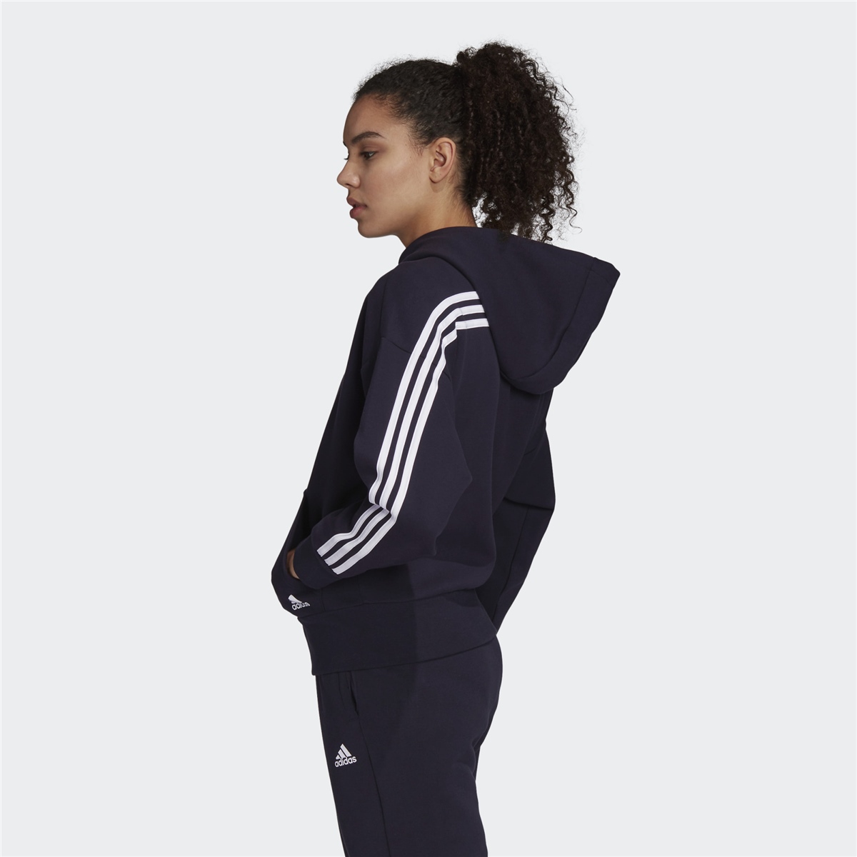 adidas 3-Stripes DoubleKint Full-Zip Scuba Kadın Sweatshirt