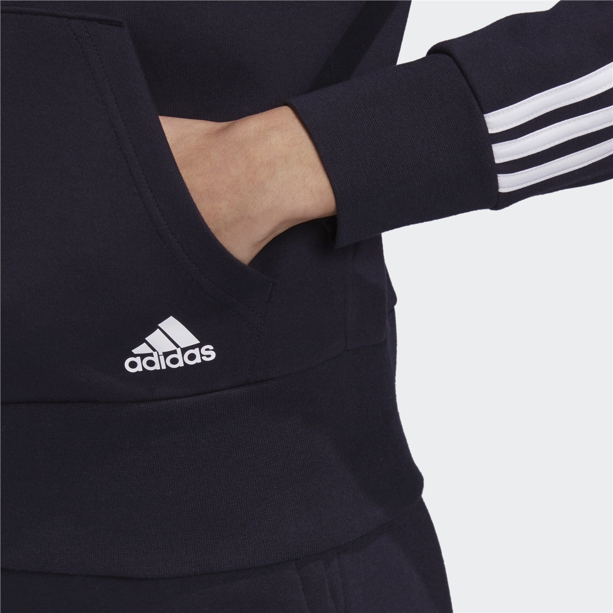 adidas 3-Stripes DoubleKint Full-Zip Scuba Kadın Sweatshirt
