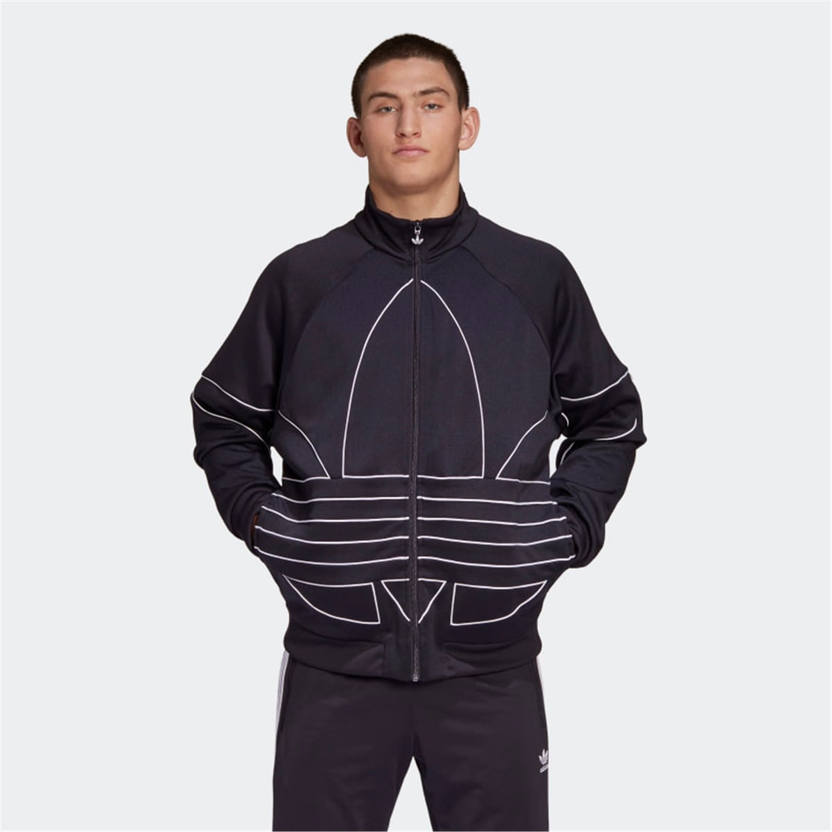 adidas Big Trefoil Outline Erkek Sweatshirt