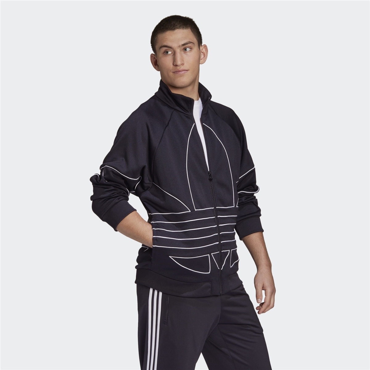 adidas Big Trefoil Outline Erkek Sweatshirt